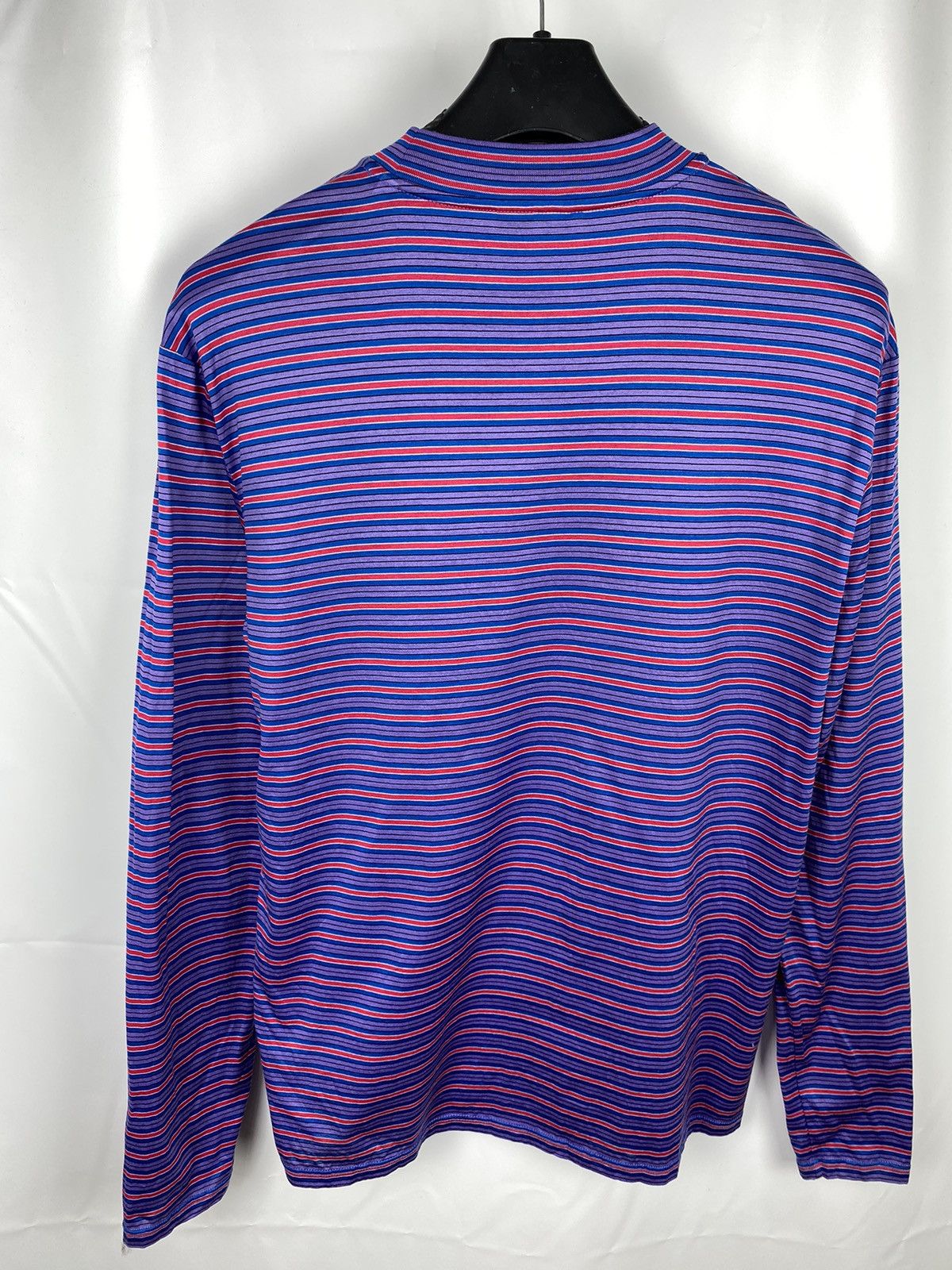 Lanvin Lanvin Polished Cotton Multicolor Striped Crewneck Longsleev Size US M / EU 48-50 / 2 - 2 Thumbnail