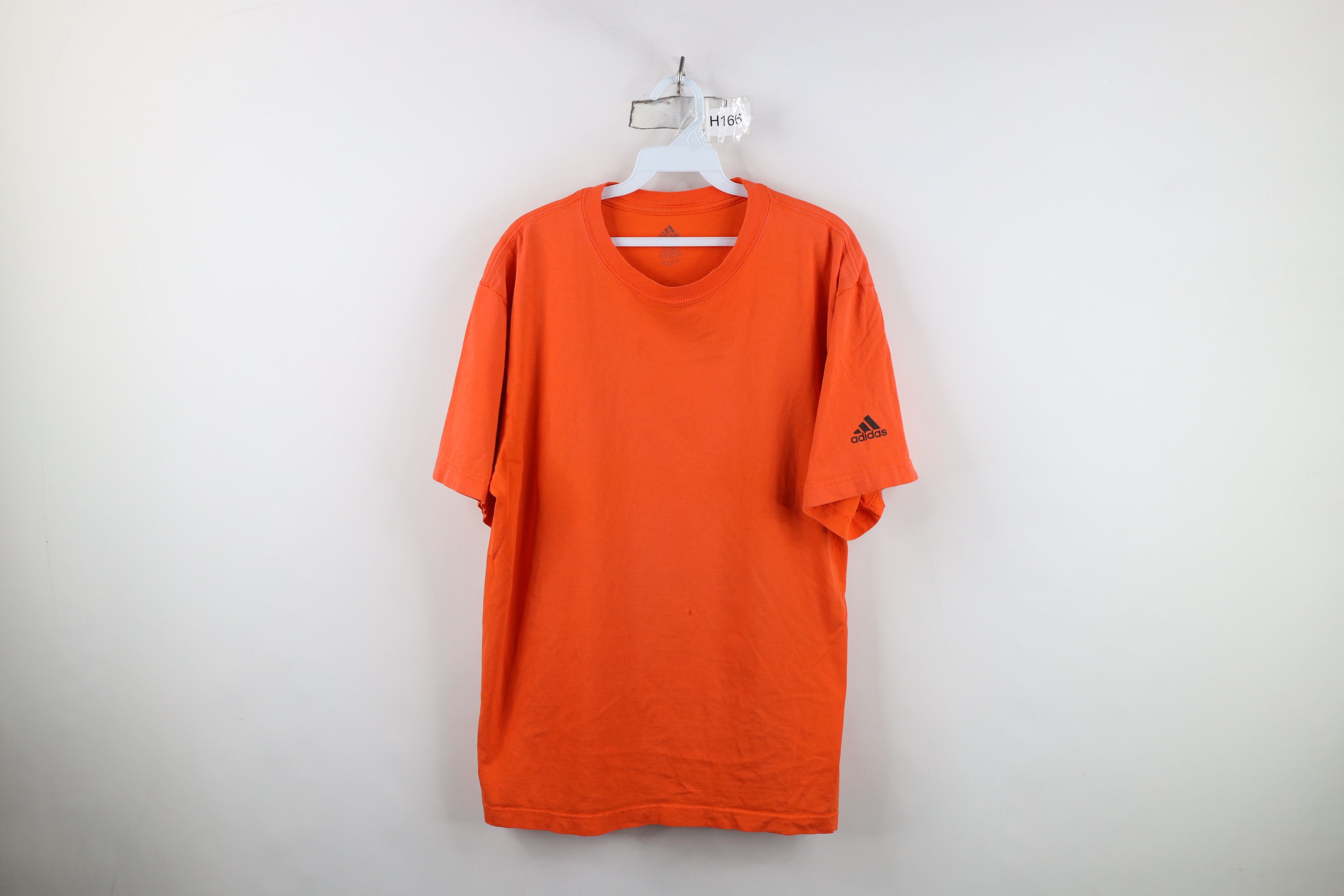 Adidas Vintage Y2K Adidas Spell Out Short Sleeve T-Shirt Orange Size US L / EU 52-54 / 3 - 1 Thumbnail