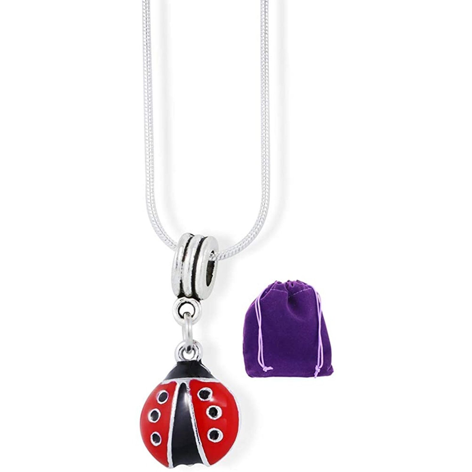 & Other Stories Ladybug with six black dots and black head Charm Necklace Size ONE SIZE - 1 Thumbnail