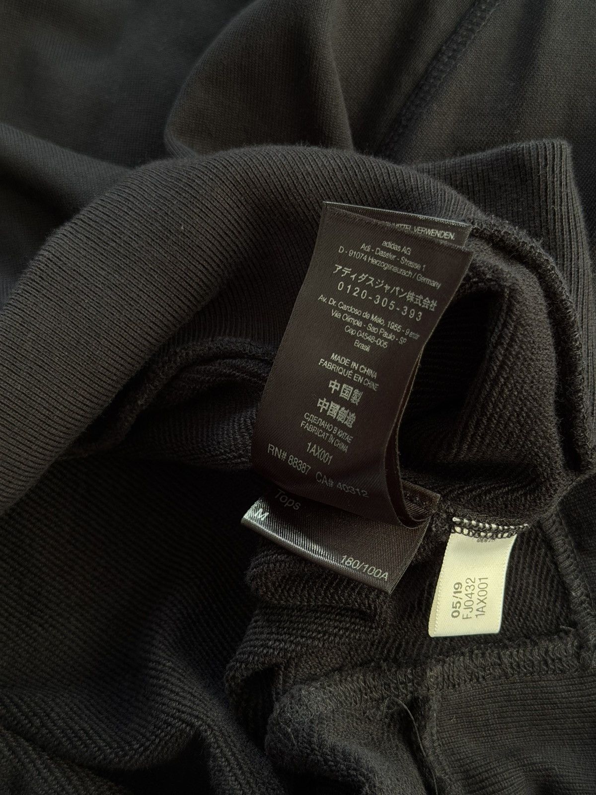 Adidas × Y-3 Y-3 Adidas Yohji Yamamoto Sweatshirt Stacked Logo Crewneck Size US M / EU 48-50 / 2 - 12 Thumbnail
