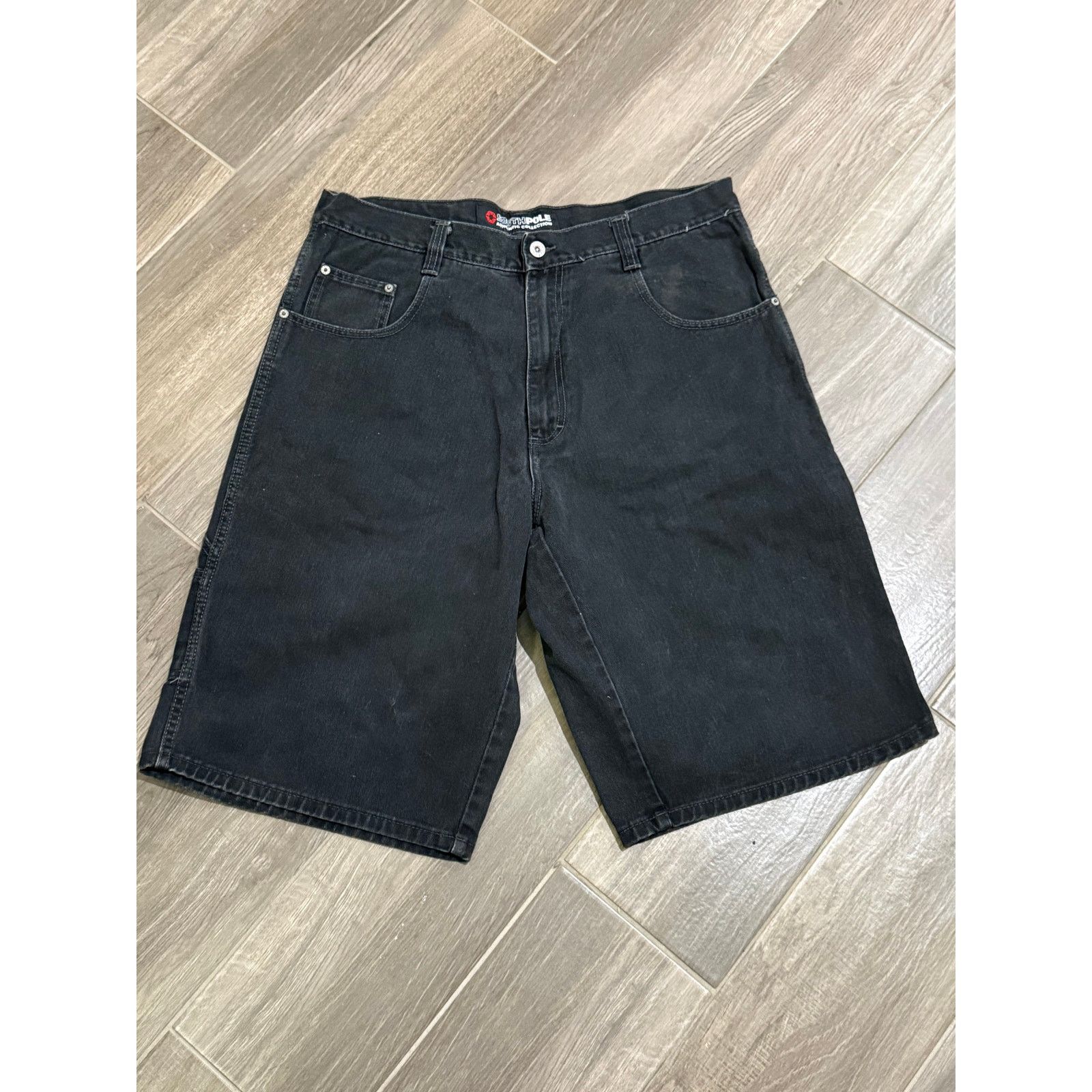 Vintage y2k Mens Black Southpole Jorts Size 36