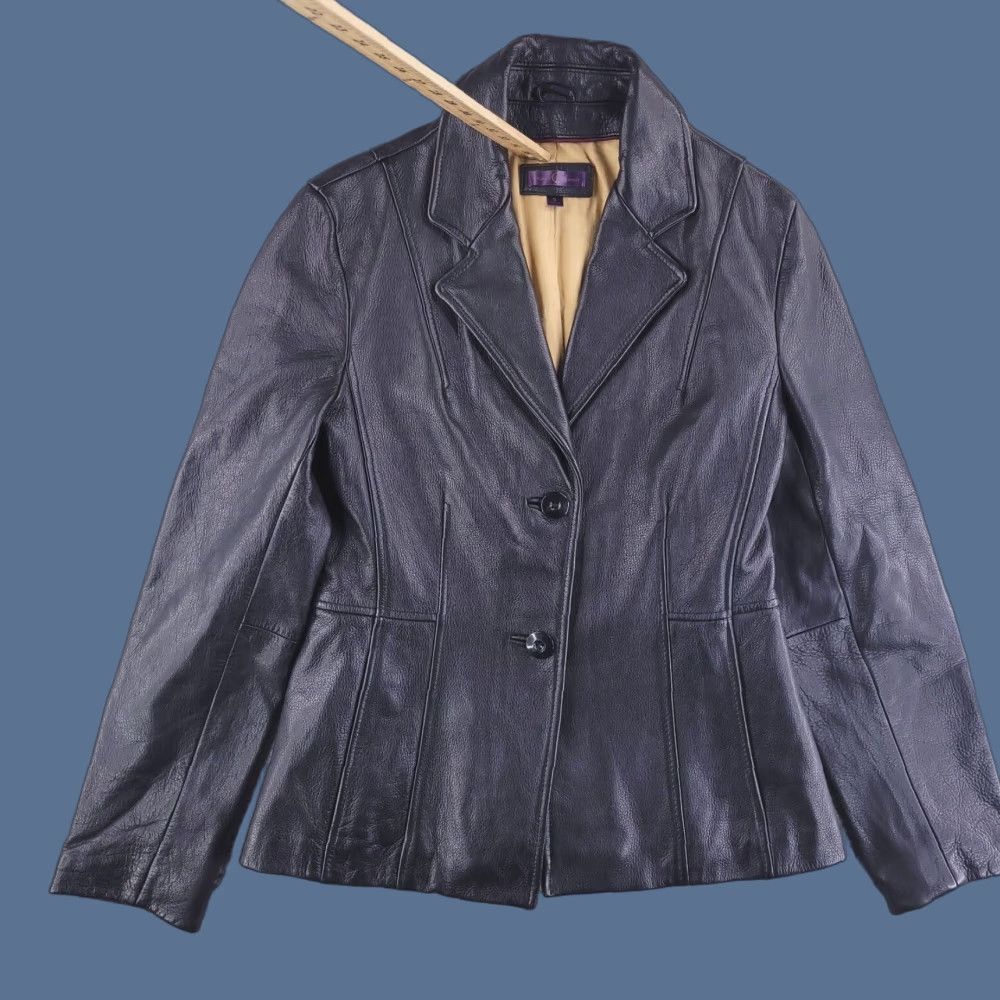 Vintage VINTAGE Wilsons Leather jacket Womens Small Black Button Overcoat Real Genuine CLEAN!! Size S / US 4 / IT 40 - 1 Thumbnail