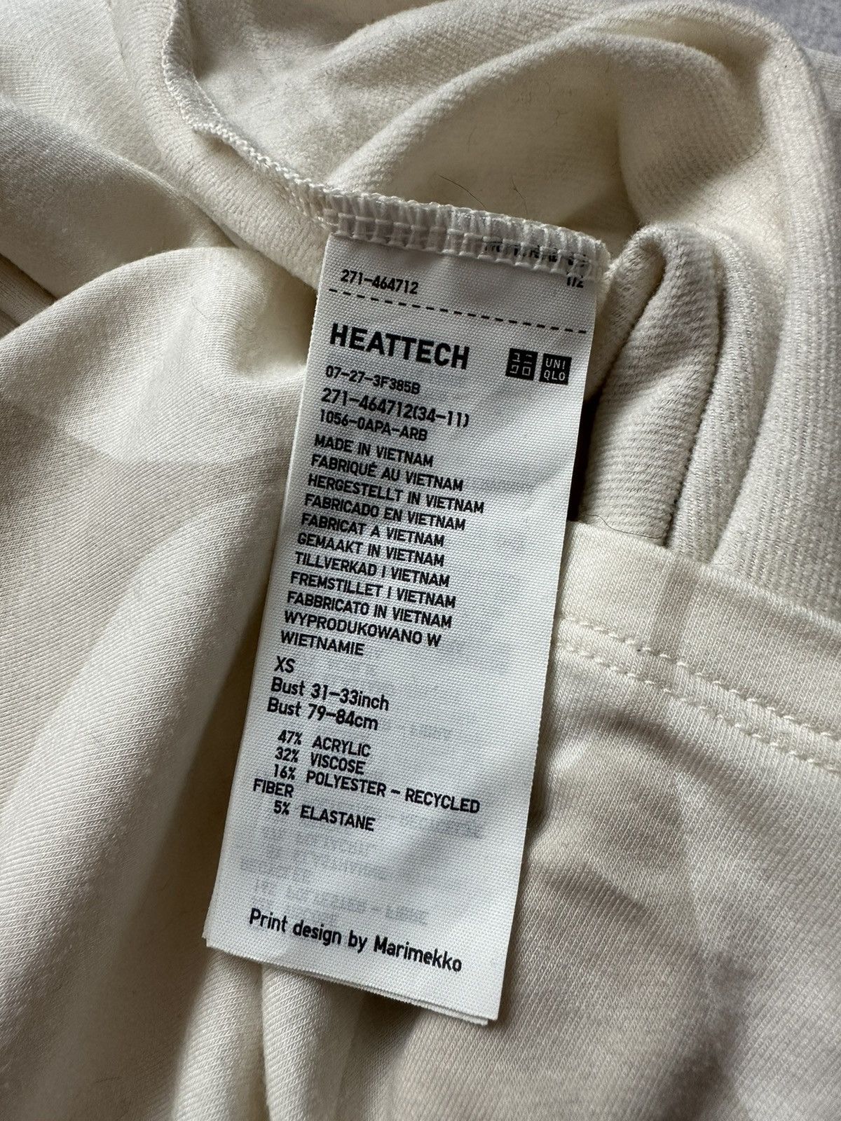 Marimekko Uniqlo x Marimekko Heattech Turtleneck Long Sleeve JAPAN XS Size XS / US 0-2 / IT 36-38 - 9 Thumbnail