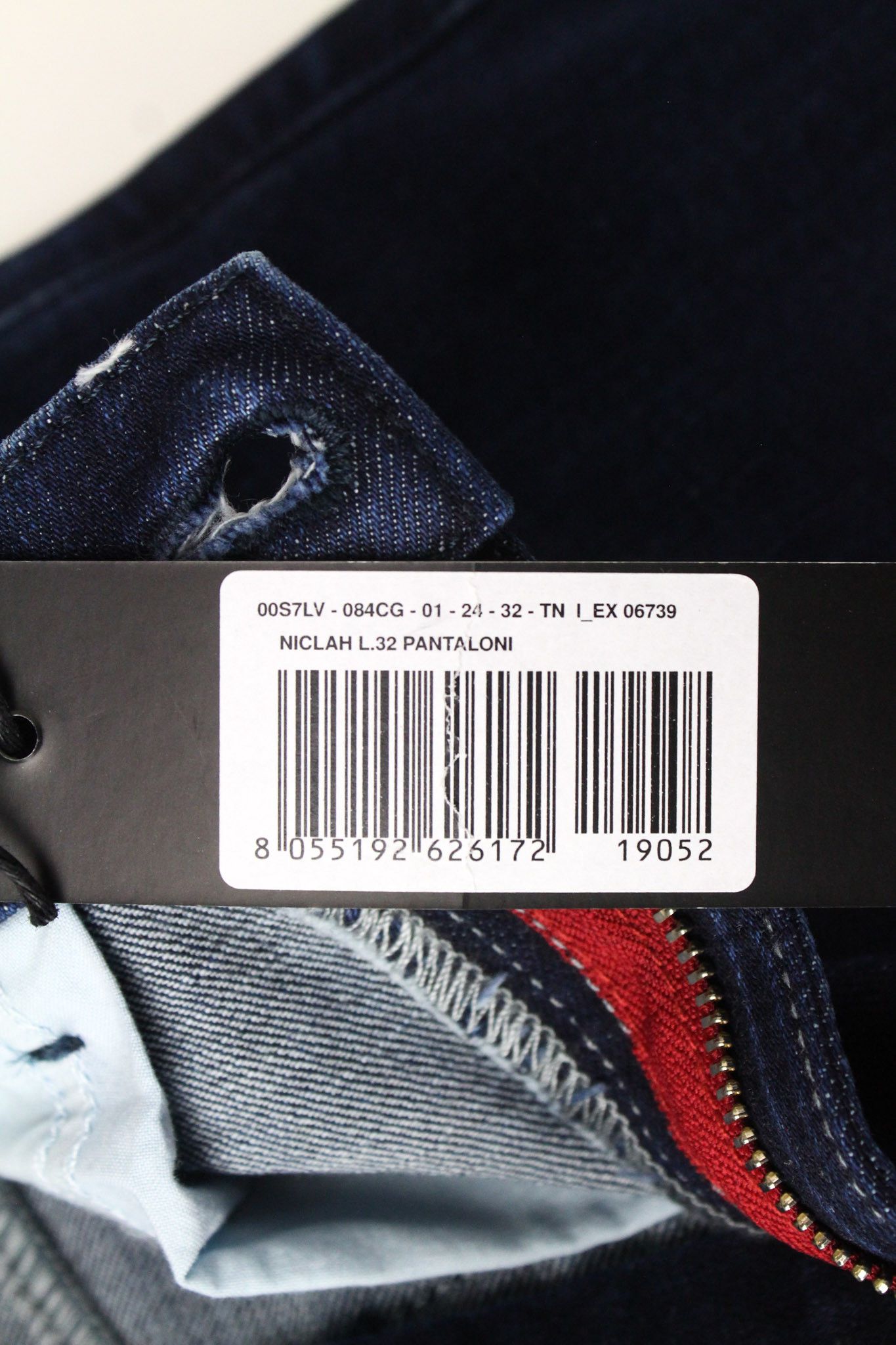 Diesel NICLAH 084CG W24/L32 Blue Stretch Jeans 71395 Size 24" / US 00 / IT 34 - 6 Thumbnail