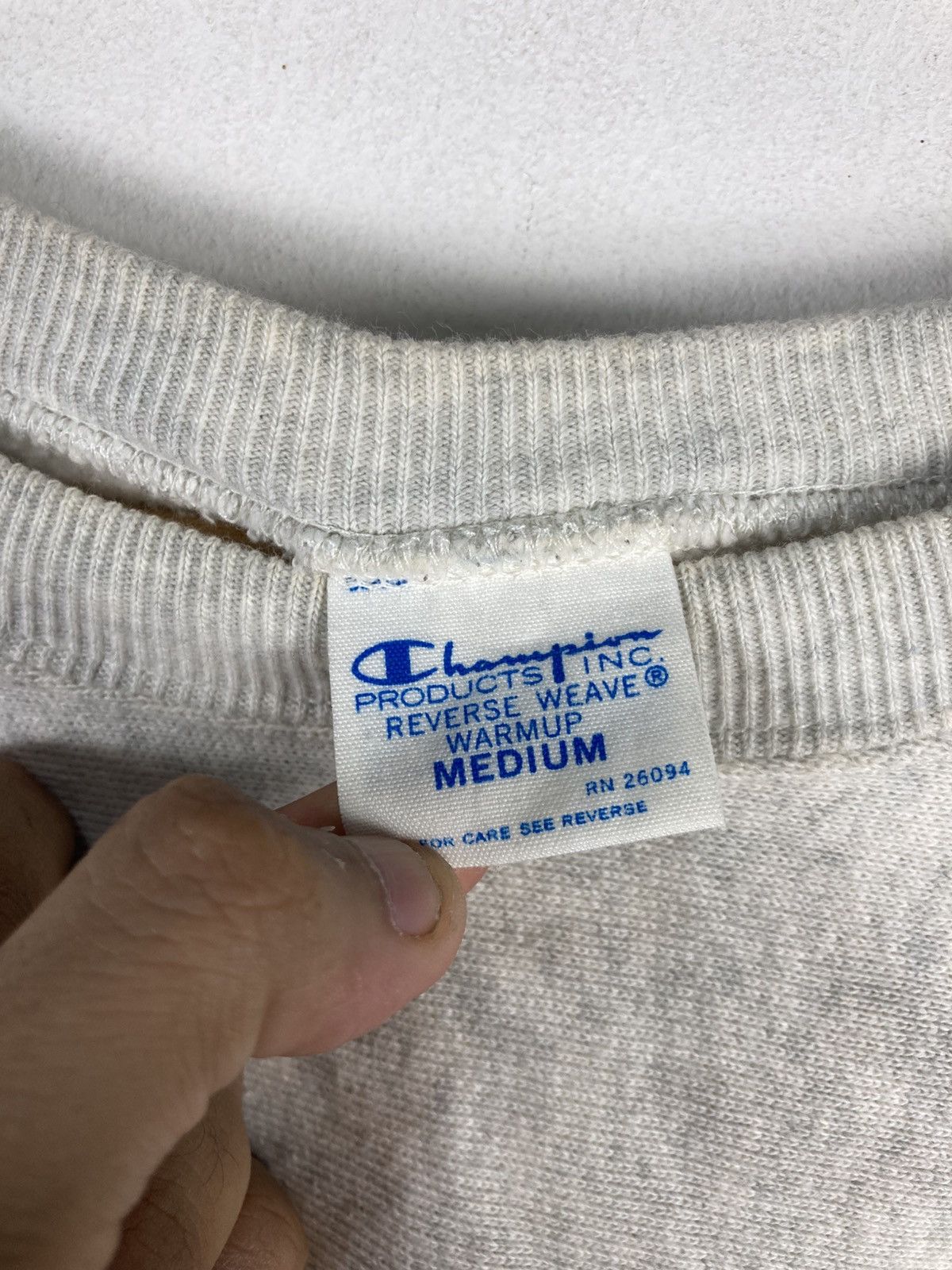 Champion Vintage Champion Reverse Weave Script Logo Sweatshirt Size M / US 6-8 / IT 42-44 - 4 Thumbnail
