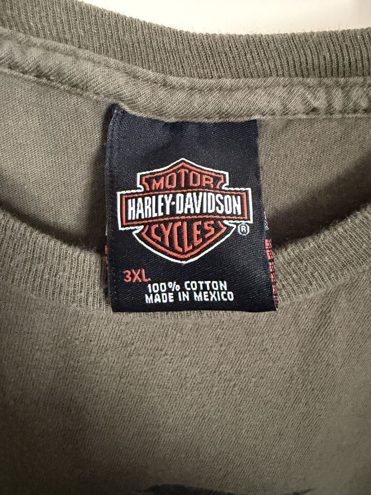 Harley Davidson RARE Eagle American Flag Los Angeles 2011 Olive Green Size US XXL / EU 58 / 5 - 4 Thumbnail