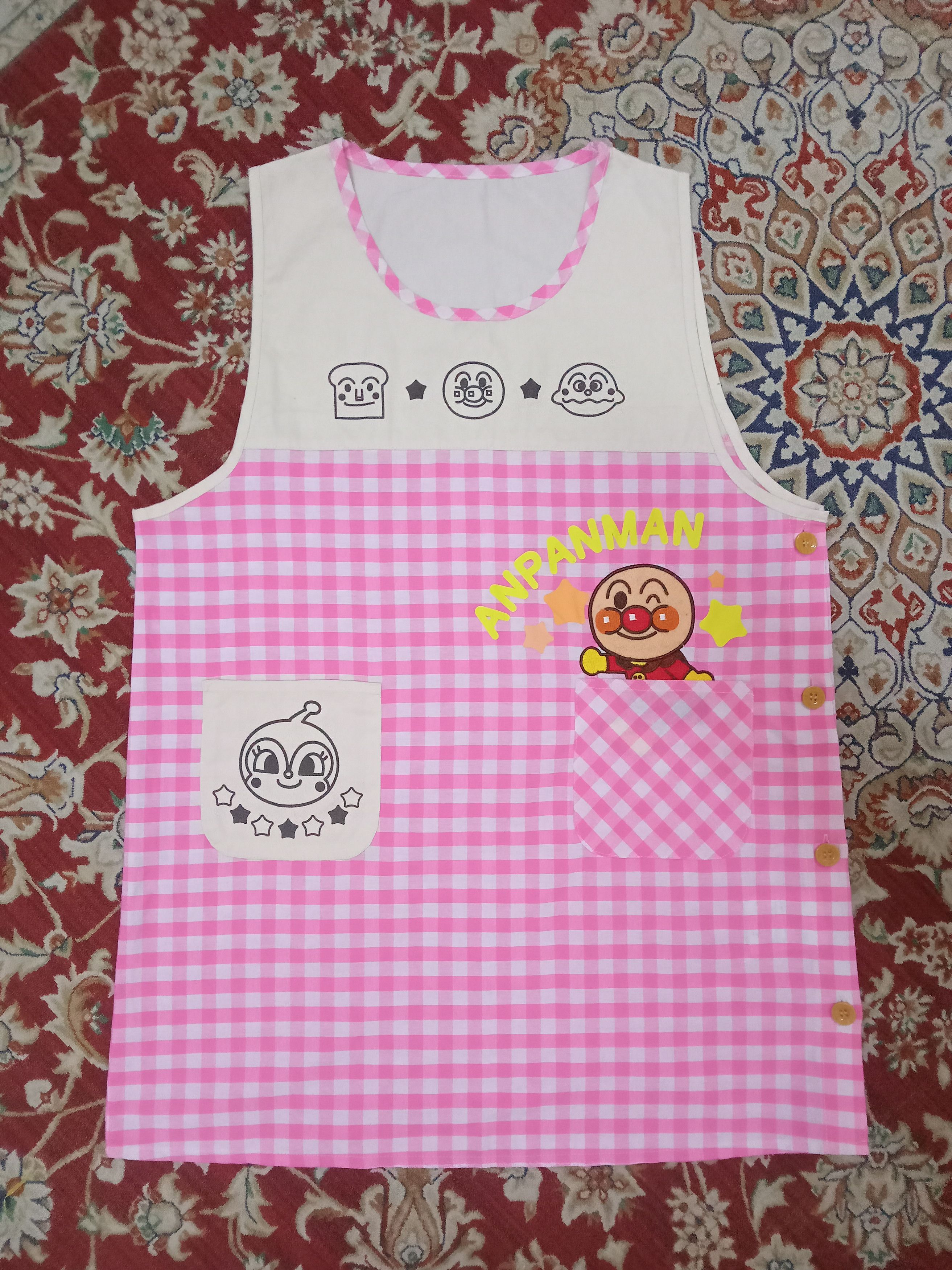 Japanese Brand Anpanman Kitchen Apron/Housewife Clothes Size ONE SIZE - 1 Thumbnail