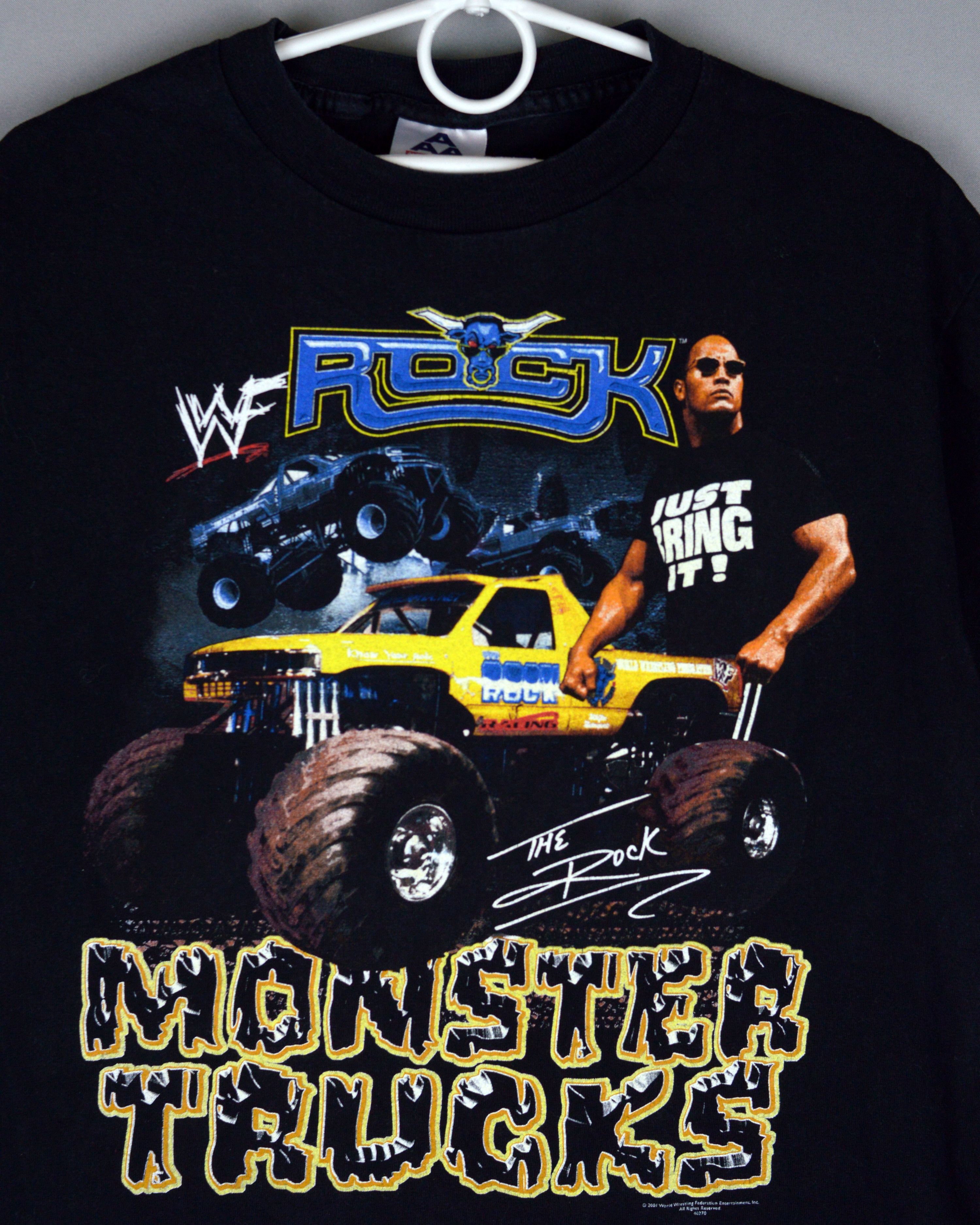 Vintage × WWF Vintage WWF Rock Monster Trucks 2001 t shirt Size US M / EU 48-50 / 2 - 3 Thumbnail