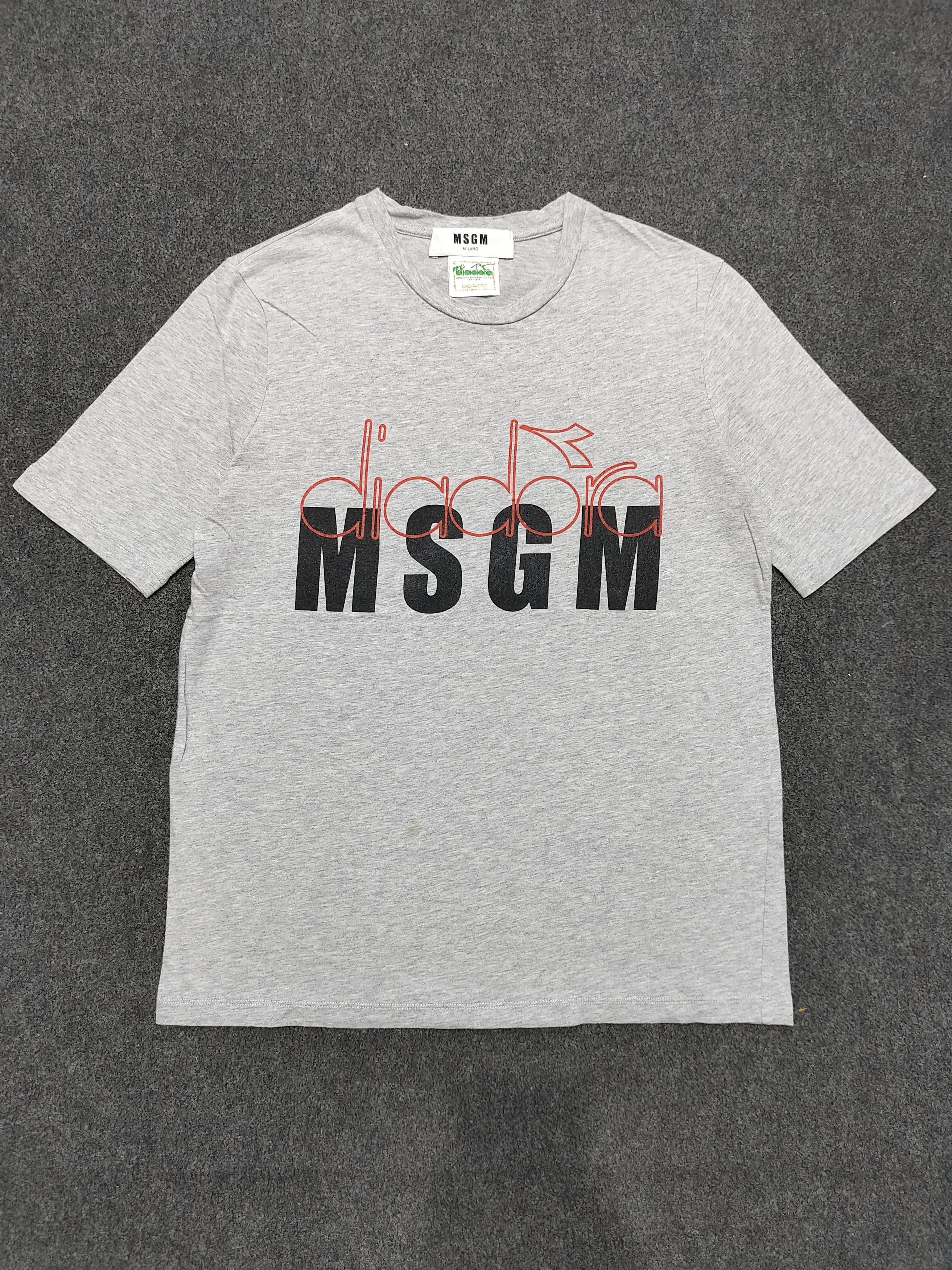 MSGM MSGM Milano x Diadora Minimal Sport Logo Graphic Tshirt Size US S / EU 44-46 / 1 - 1 Thumbnail