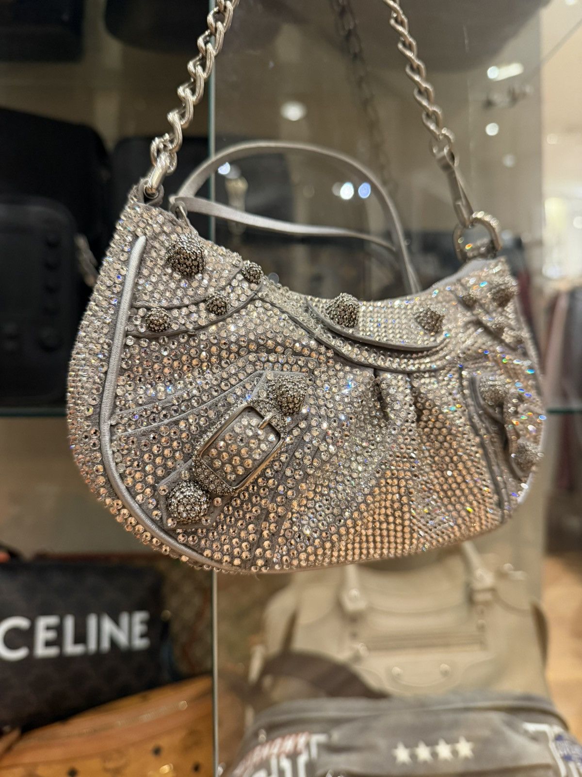 Balenciaga Balenciaga le cagole mini bag with chain giant studs Size ONE SIZE - 2 Thumbnail