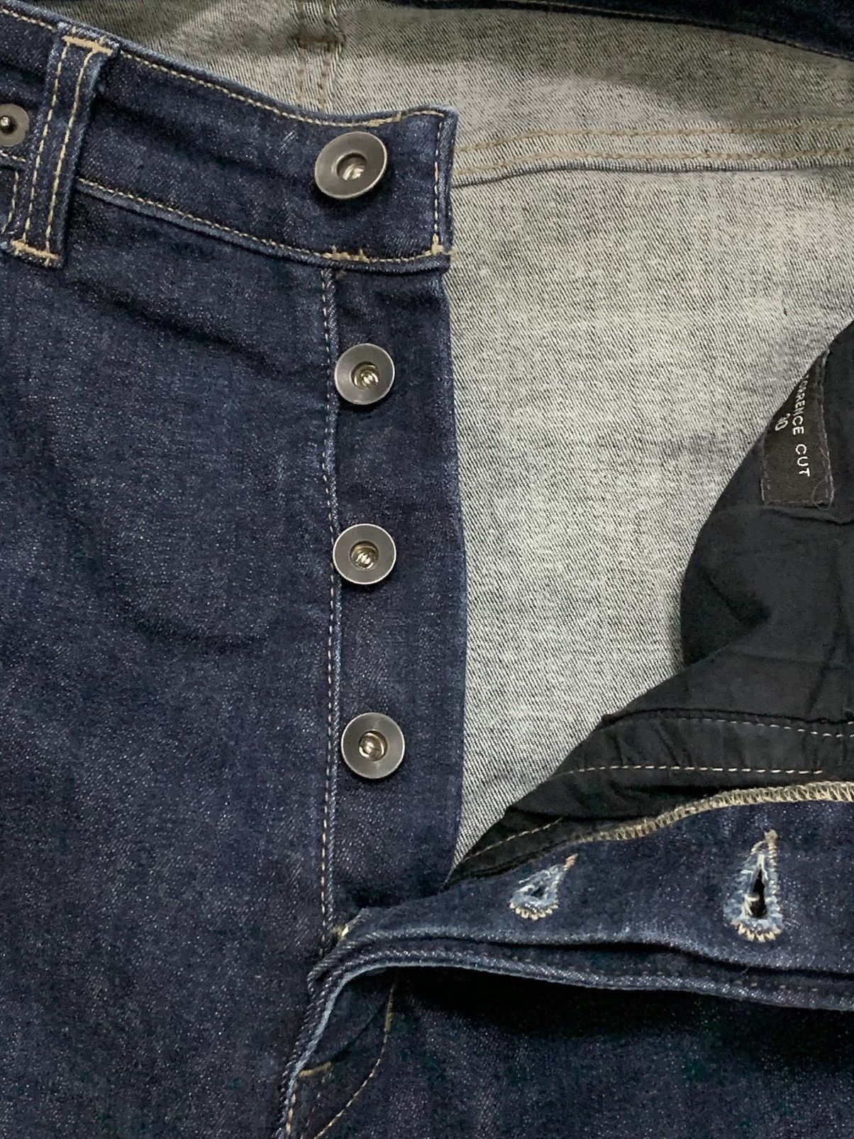Rick Owens Drkshdw RICK OWENS DRKSHDW TORRENCE UNWASHED BLUE SKINNY/SLIM DENIM Size US 30 / EU 46 - 6 Thumbnail