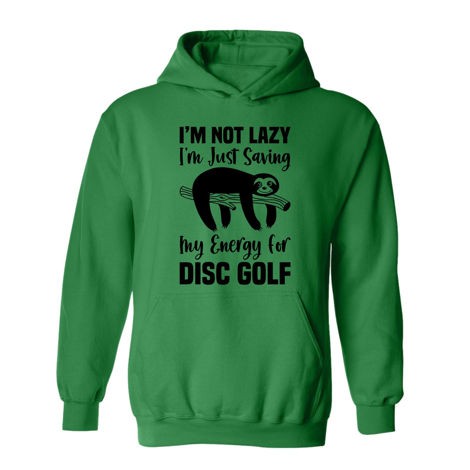 Gildan Disc Golf Hoodie LAZY SLOTH Discgolfing Funny Sweatshirt Size US L / EU 52-54 / 3 - 7 Thumbnail