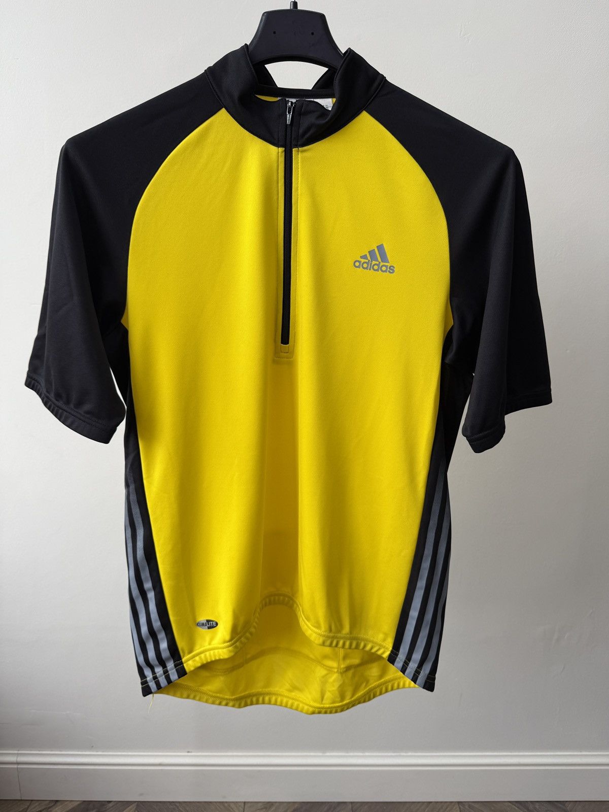 Adidas Vintage Adidas Cycling Jersey T-Shirt Yellow Size US M / EU 48-50 / 2 - 2 Thumbnail