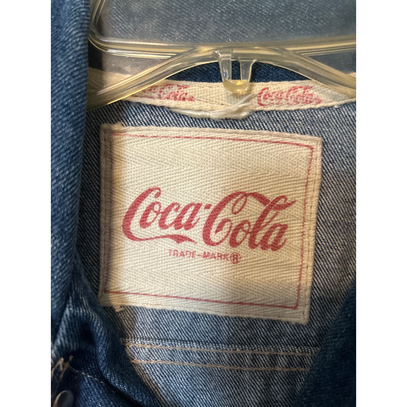 Coca Cola Vintage 80s Coca Cola Embroidered Denim Jacket Blue Large Size M / US 6-8 / IT 42-44 - 2 Thumbnail