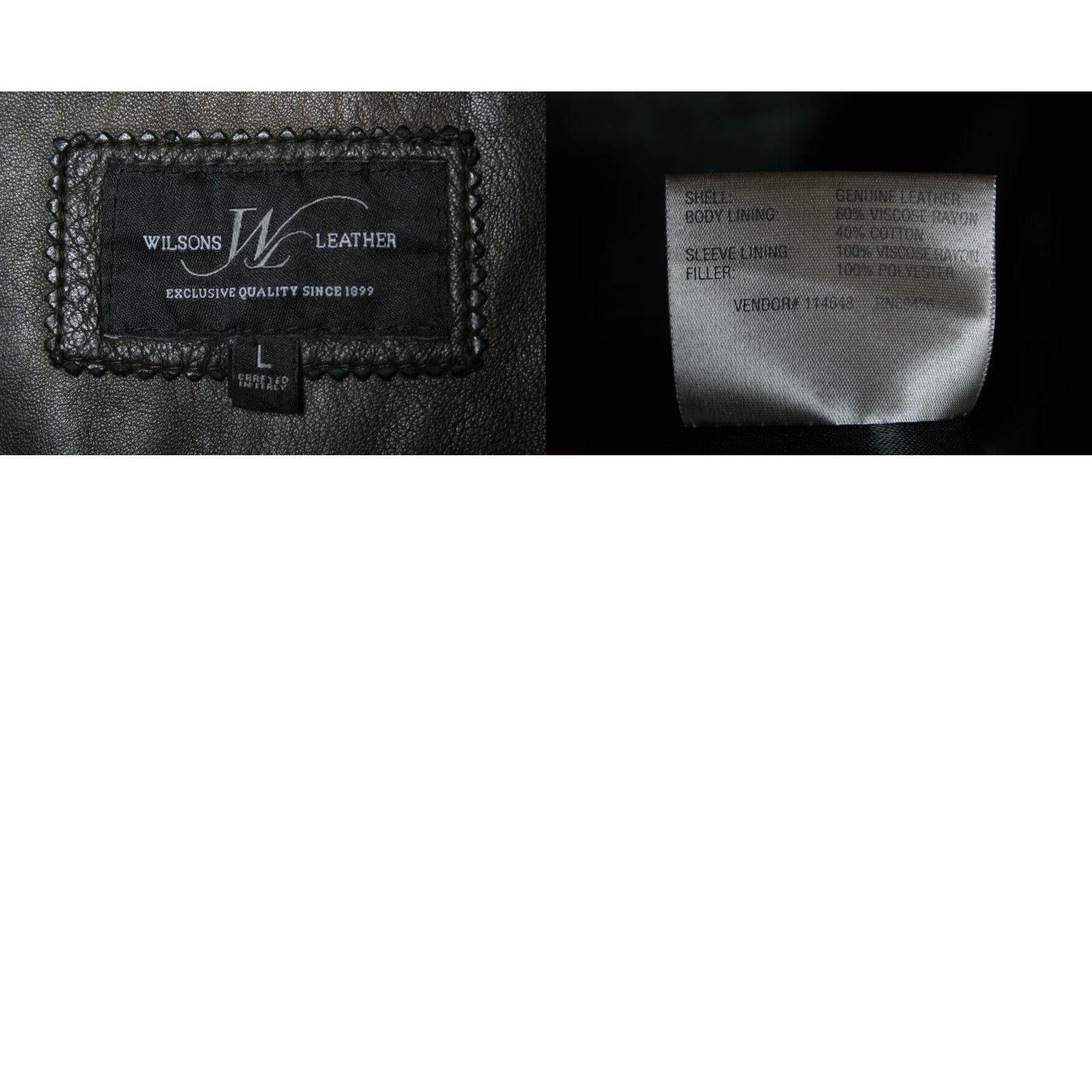 Vintage VINTAGE Wilsons Italian Leather Cafe Collar Jacket Slim Fitting Men’s L Brown Moto Jacket Size US L / EU 52-54 / 3 - 10 Thumbnail