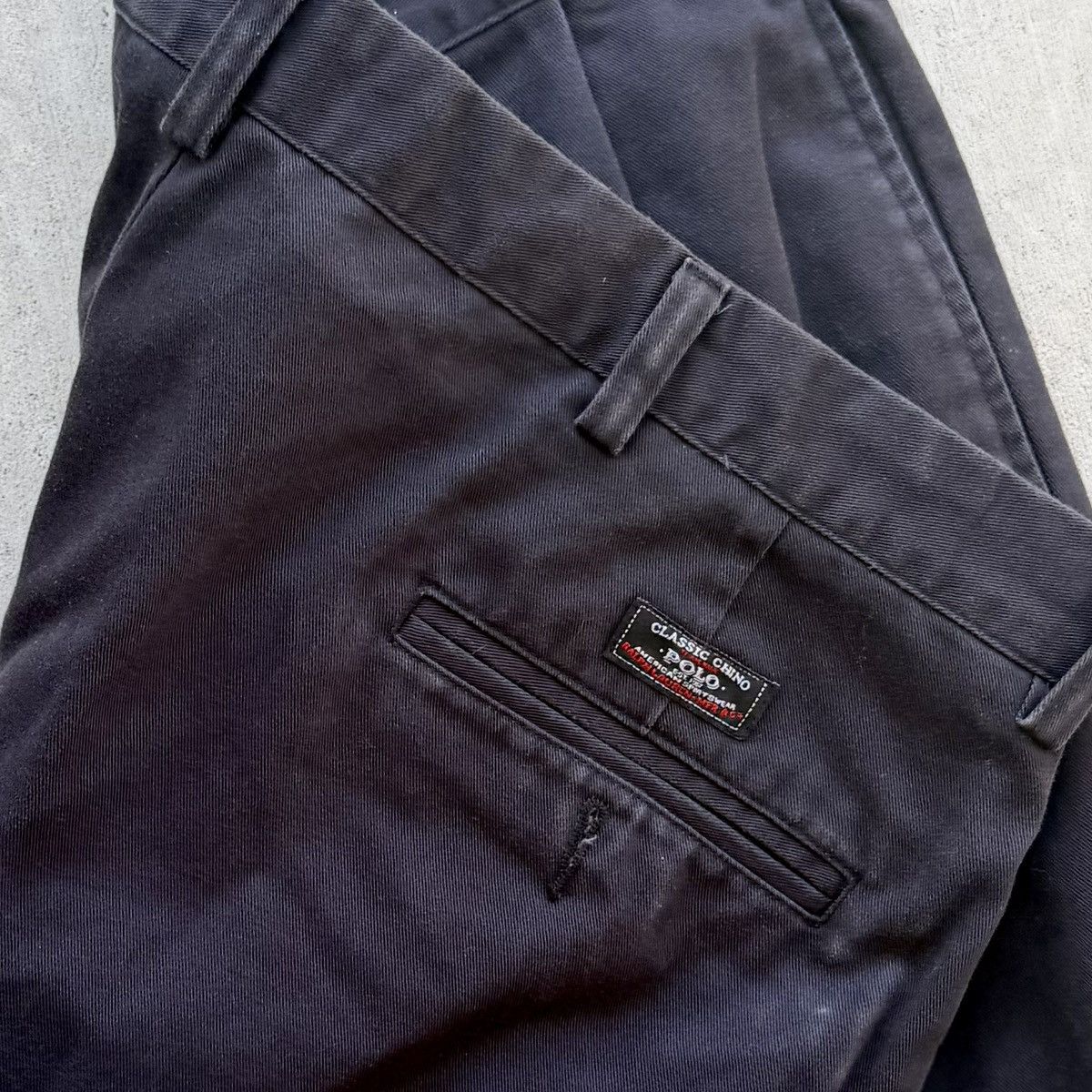 Polo Ralph Lauren Vintage Polo Ralph Lauren Pleated Classic Chino Pants 40x34 Size US 40 / EU 56 - 4 Thumbnail