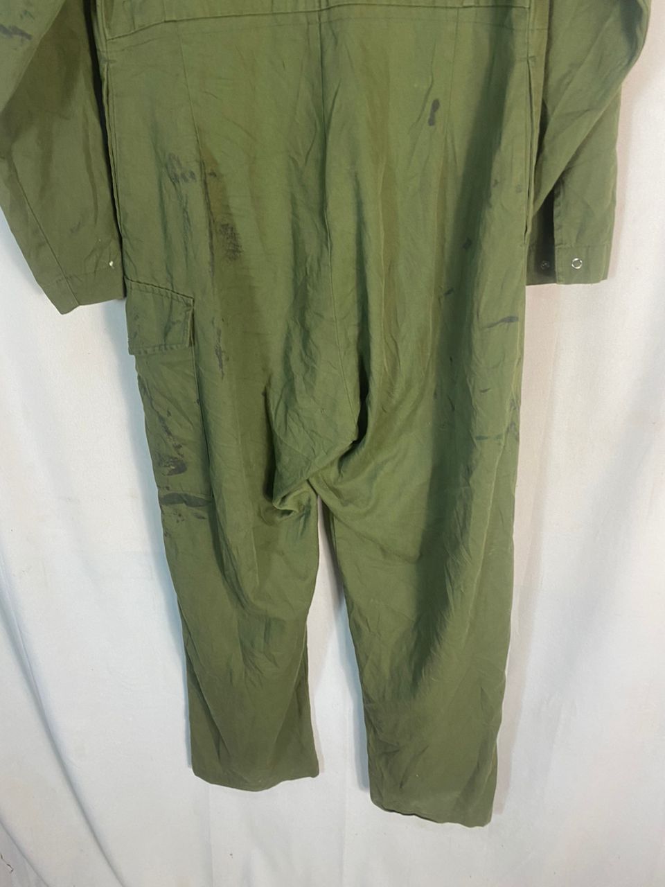 Vintage Vintage us army 80s olive green coverall Size US 37 - 10 Thumbnail