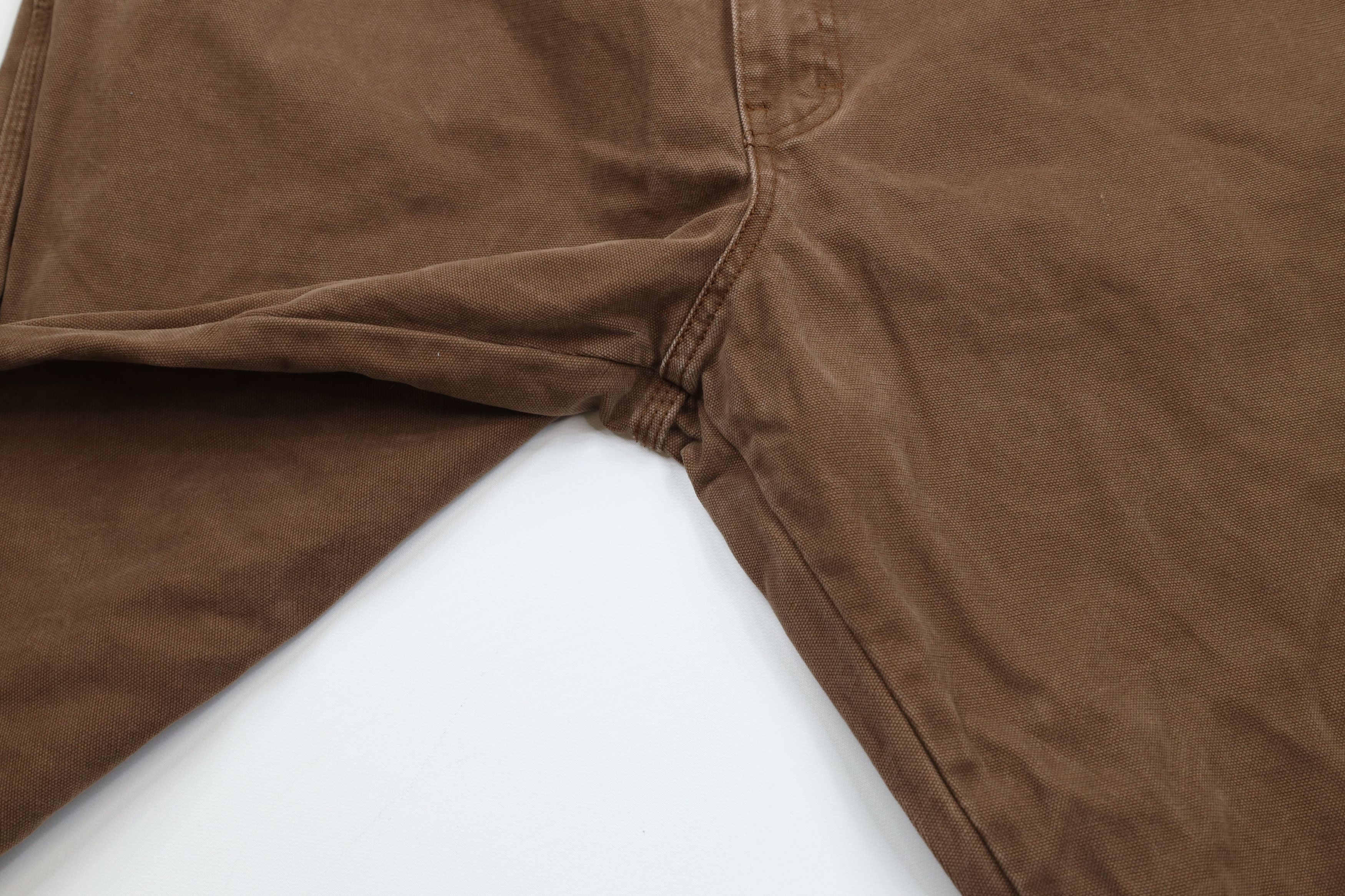 Dickies × Vintage Vintage Dickies Spell Canvas Wide Leg Dungaree Pants Brown Size US 42 / EU 58 - 7 Thumbnail