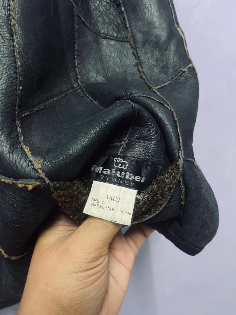 Japanese Brand Vintage Reversible Malubel Sydney Lamb Leather Patchwork Size US L / EU 52-54 / 3 - 19 Thumbnail