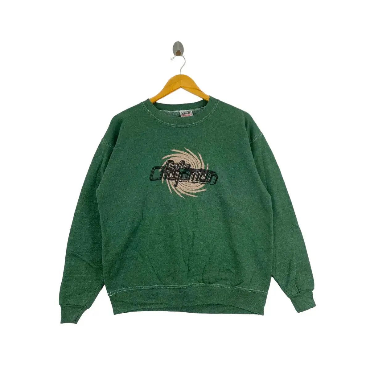 Vintage 90s DALE CHAPMAN SURF Design Green Sweatshirt
