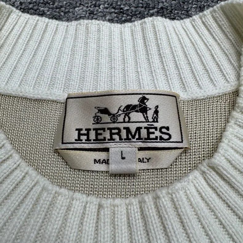 Hermes Hermes Sunset silk and wool blend knitted sweater Size US L / EU 52-54 / 3 - 2 Thumbnail