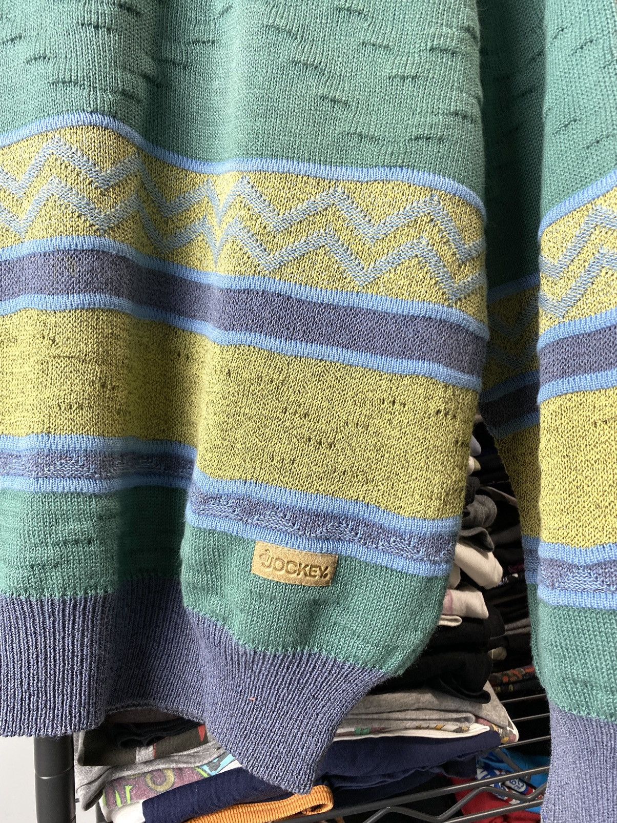 Coogi × Japanese Brand × Vintage 90’s Knit Striped Sweater Coogi style Carlo Colucci Japan Size US M / EU 48-50 / 2 - 8 Thumbnail