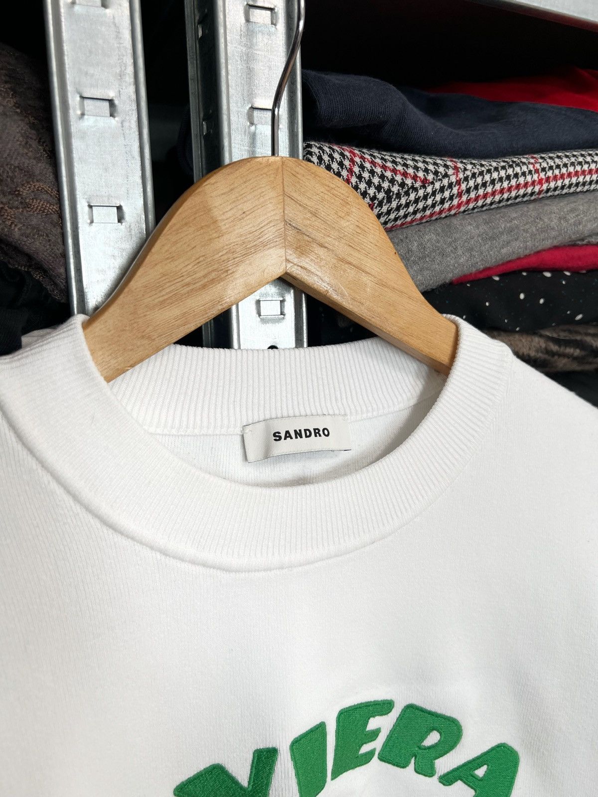 Sandro Sandro Riviera Sweatshirt Pullover Embroidered Jumper Sz M Size M / US 6-8 / IT 42-44 - 4 Thumbnail