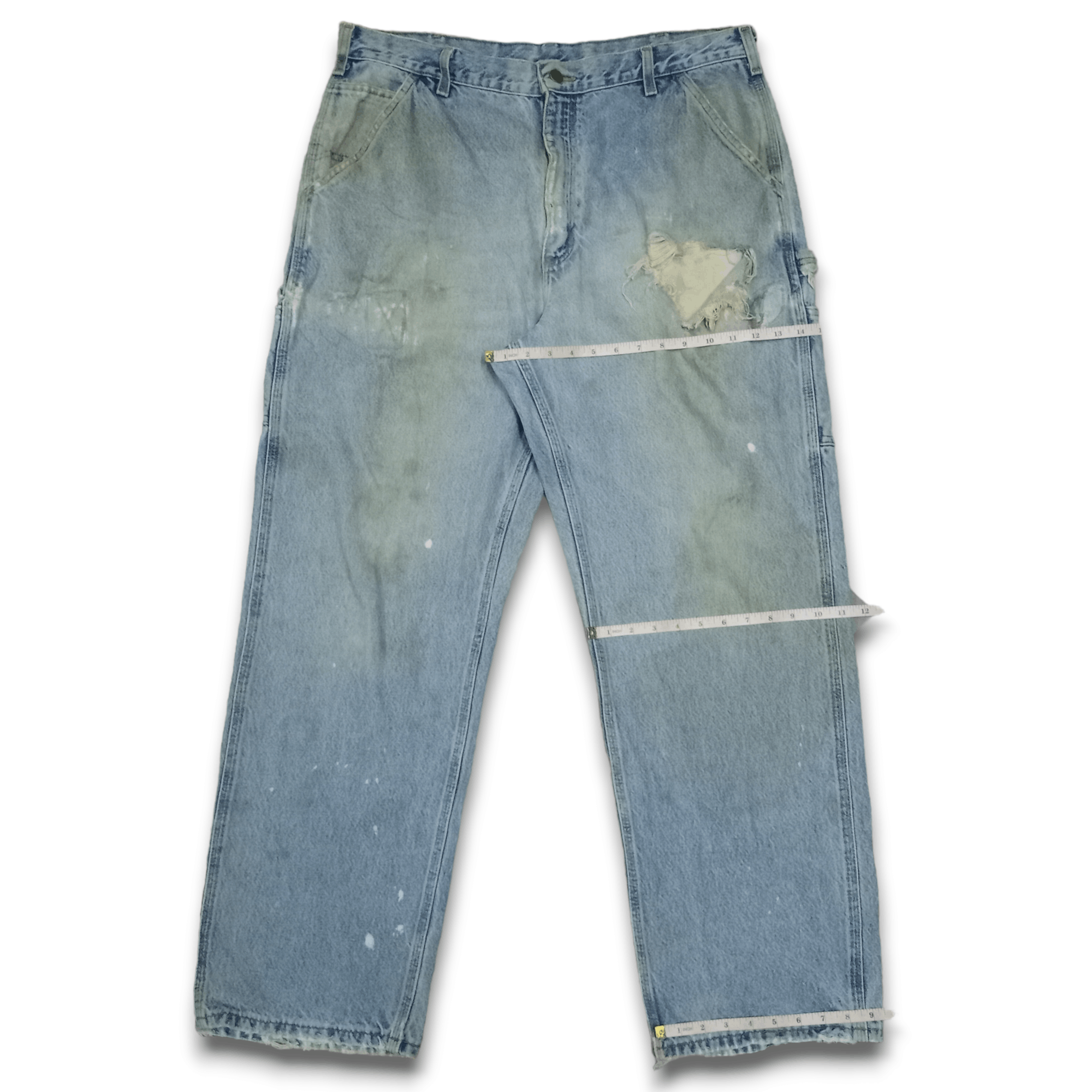 Carhartt Vintage Carhartt Distressed Baggy Carpenter Jeans 38x32 Size US 38 / EU 54 - 11 Thumbnail