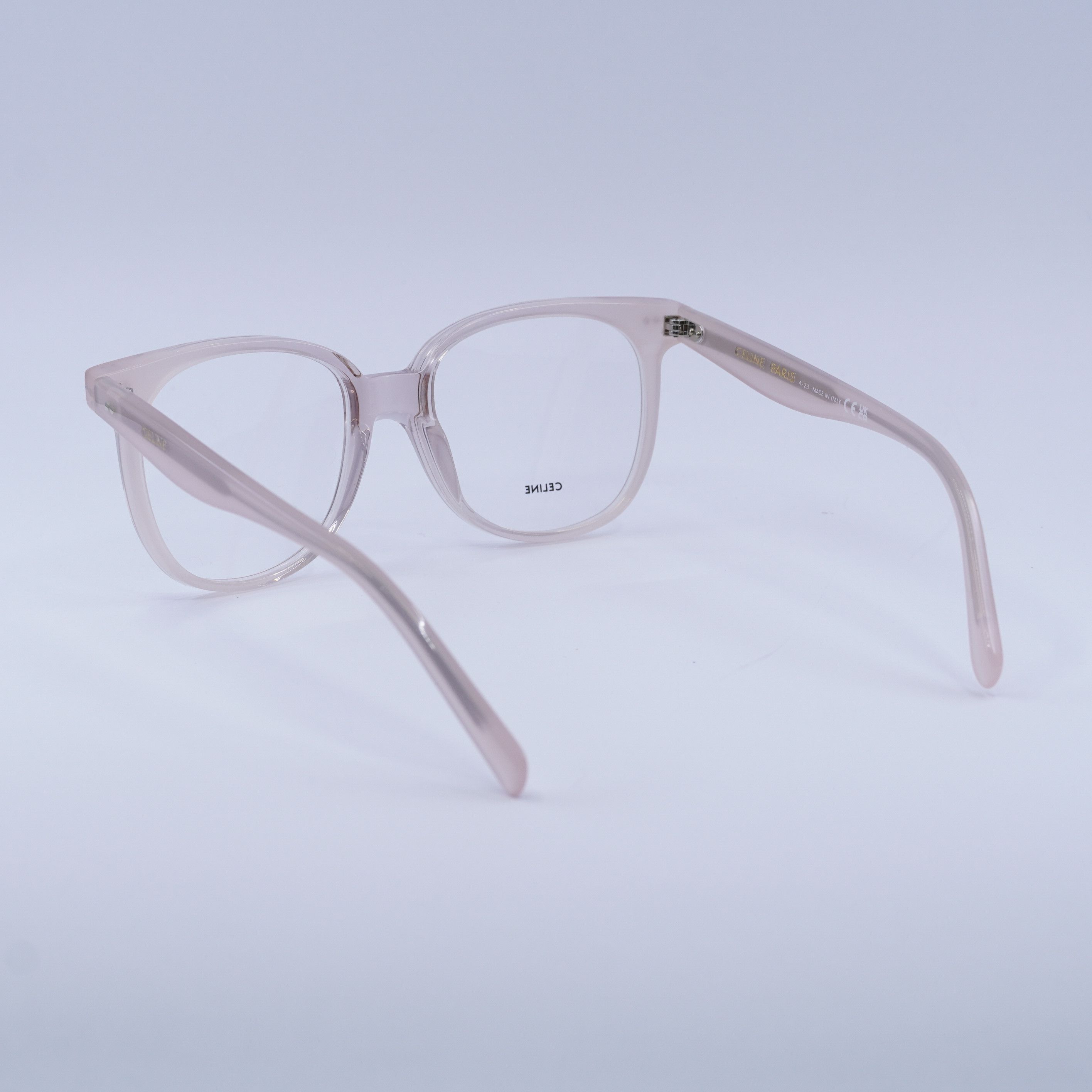 Celine Celine CL5010IN 072 Eyeglasses Shiny Rose Pink 53mm Square Size ONE SIZE - 5 Thumbnail