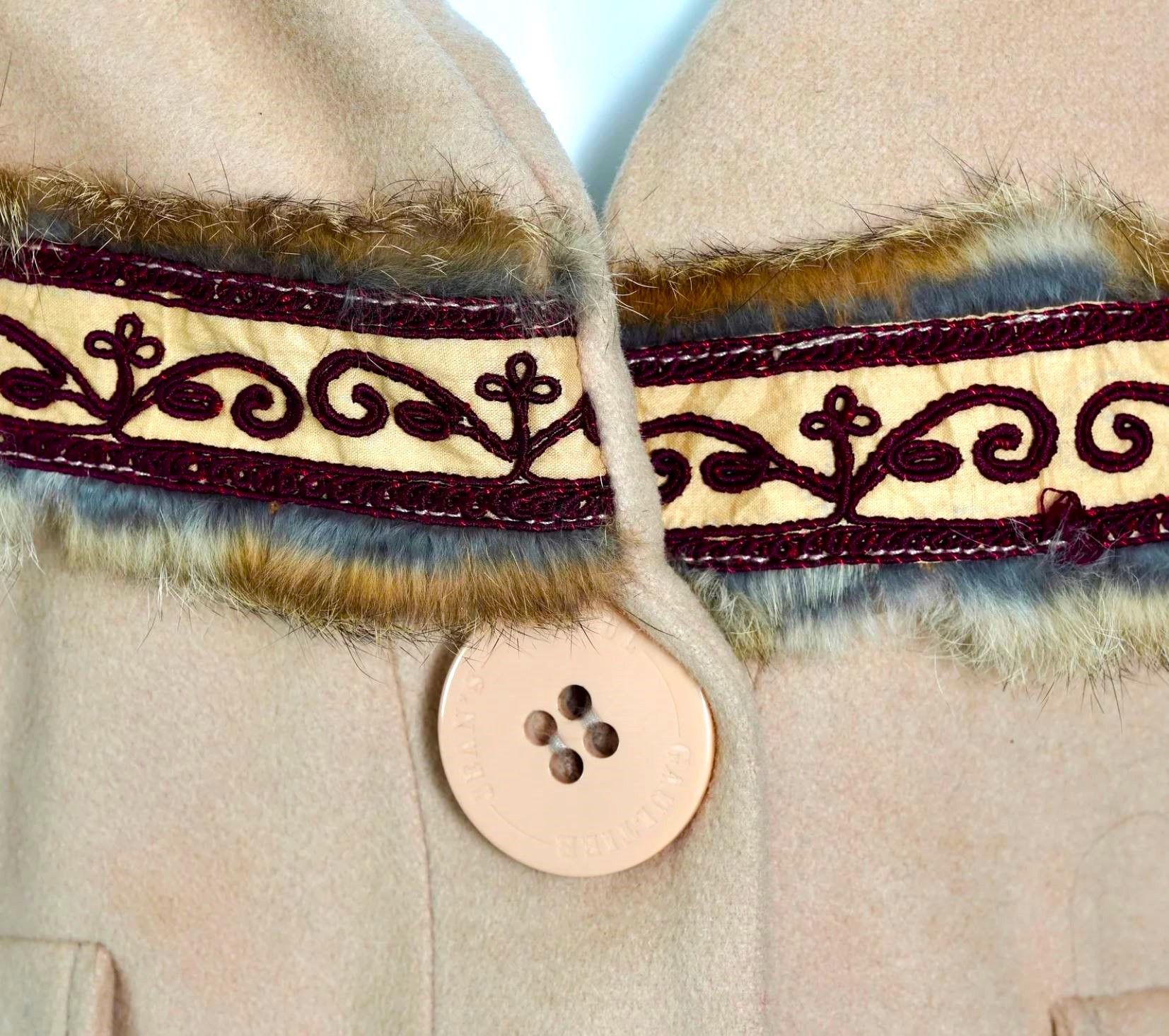 Jean Paul Gaultier Jean Paul Gaultier Vintage Wool Jacket Faux Fur Trim Size M / US 6-8 / IT 42-44 - 5 Thumbnail