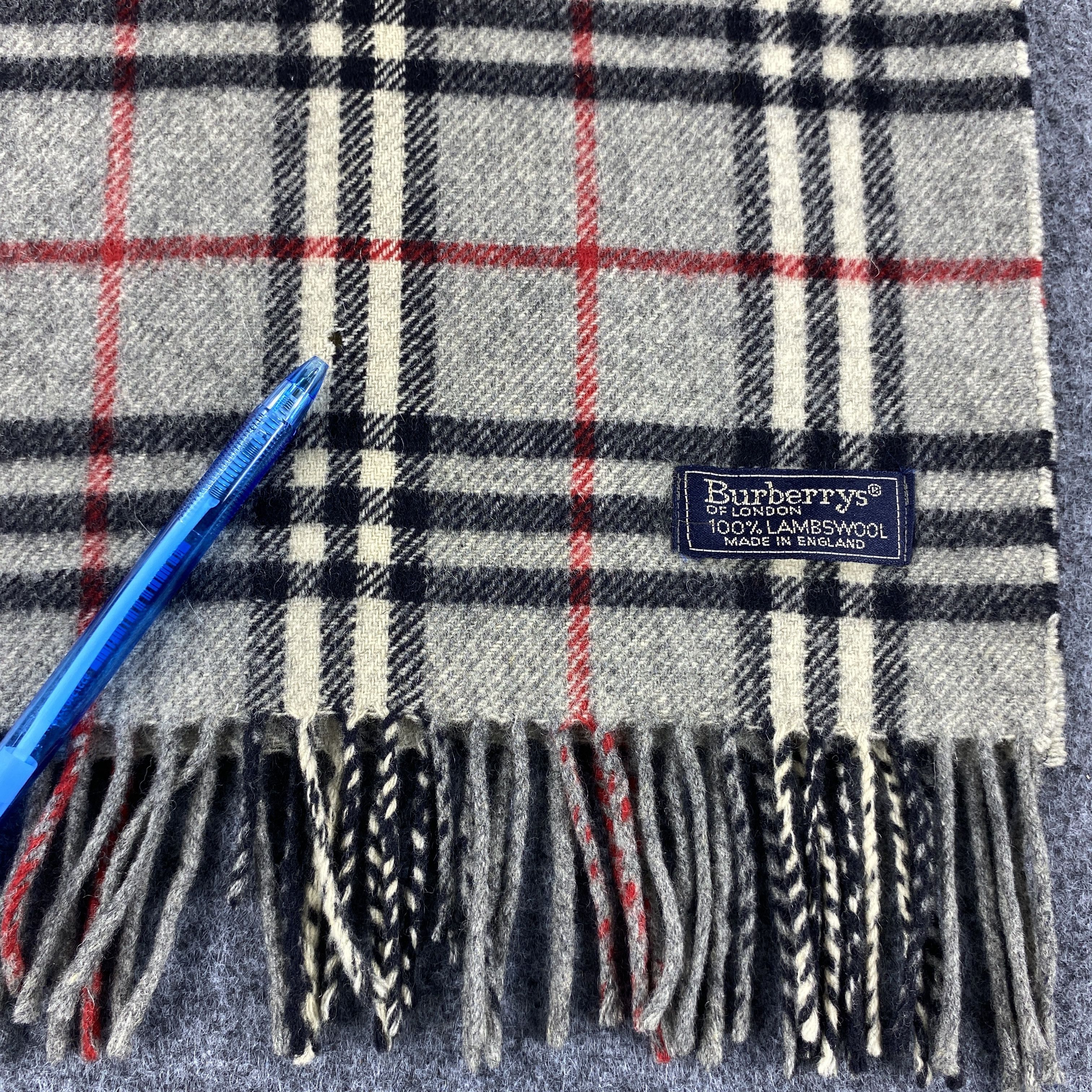 Burberry × Vintage Burberrys Scarf # Muffler # Neckwear # D535 Size ONE SIZE - 3 Thumbnail