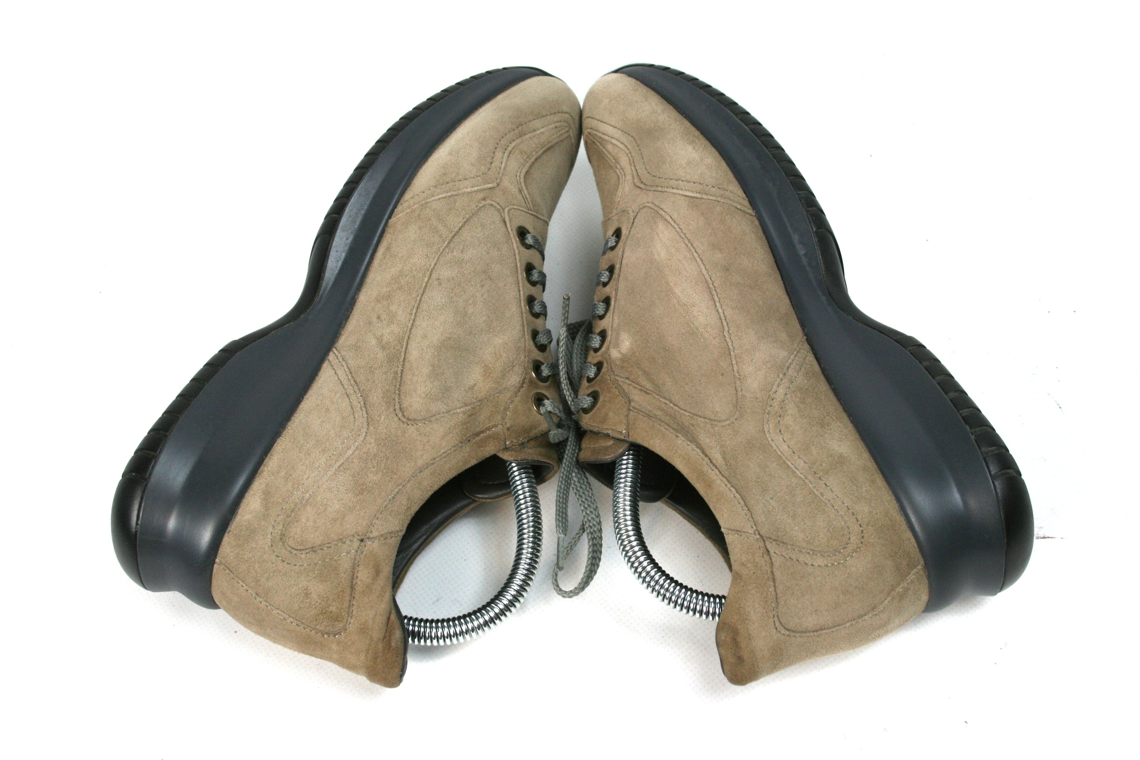 Santoni Club Suede S Logo Sneakers Size US 9.5 / IT 39.5 - 7 Thumbnail