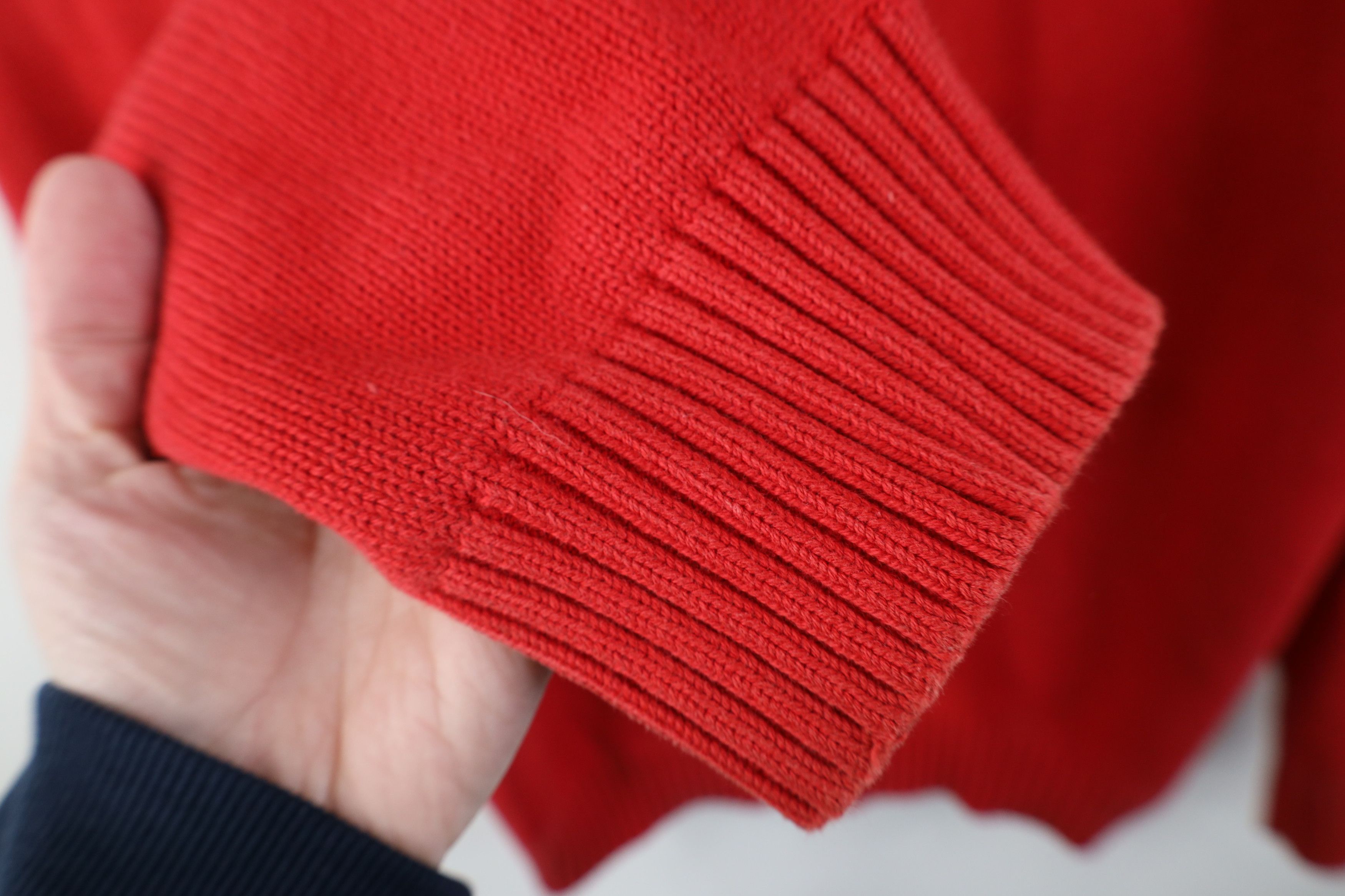Tommy Hilfiger Vintage 90s Y2K Tommy Hilfiger Cotton Ribbed Knit Sweater Size US XL / EU 56 / 4 - 7 Thumbnail