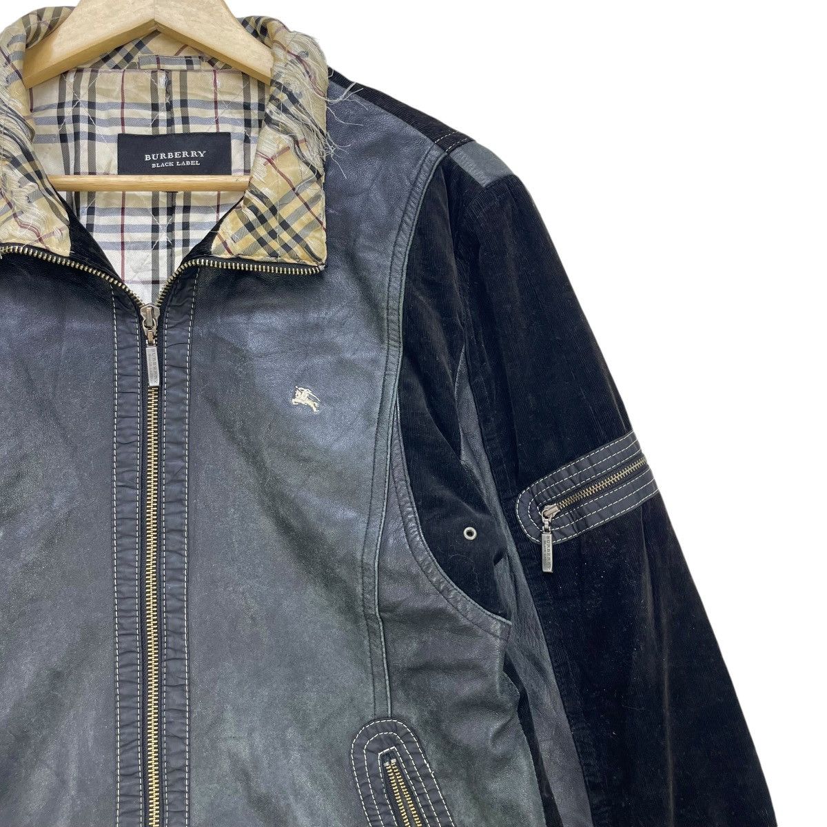Burberry Vintage Burberry Black Label Leather Jacket Size US M / EU 48-50 / 2 - 5 Thumbnail