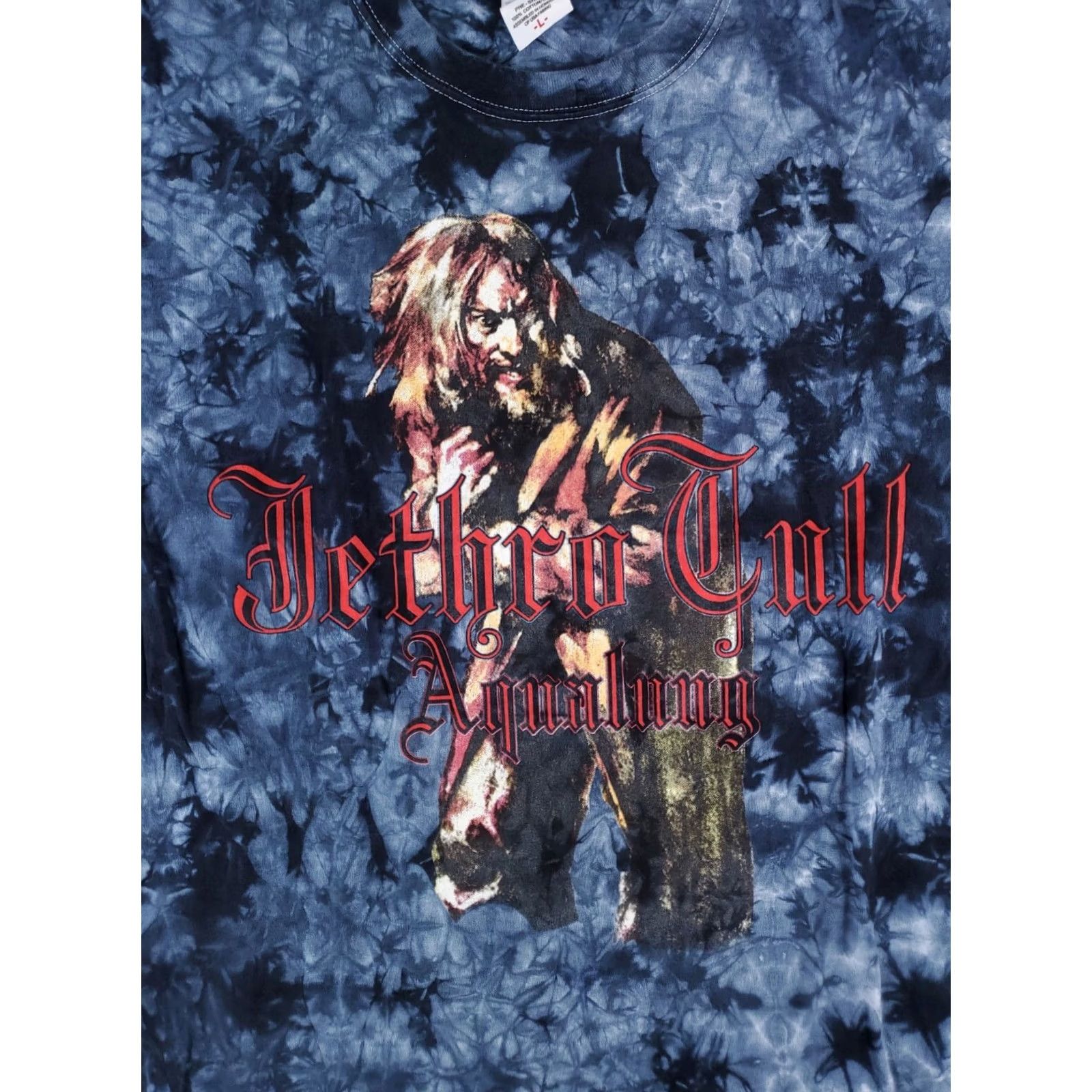Anvil Jethro Tull Aqualung VTG Y2K Anvil T Shirt Blue Tie Dye Short Sleeve Mens L Size US L / EU 52-54 / 3 - 2 Thumbnail