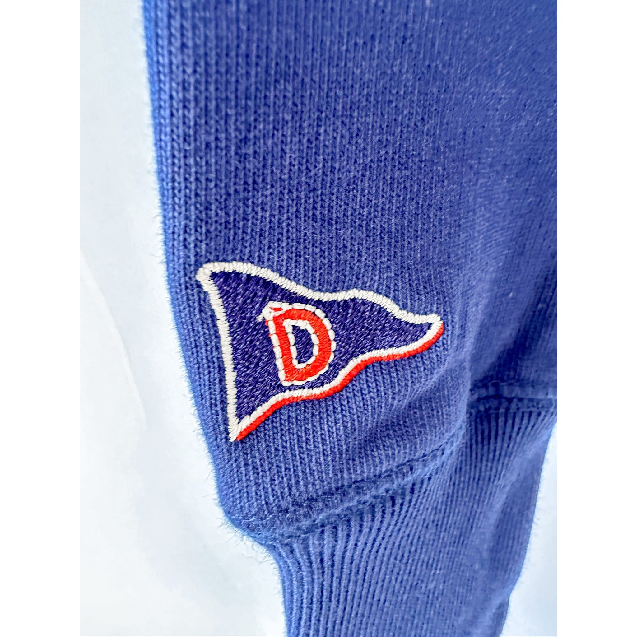 Drake's Drake's Navy Zip-Up Neck D Flag Embroidered Cotton Sweatshir Size US XS / EU 42 / 0 - 5 Thumbnail