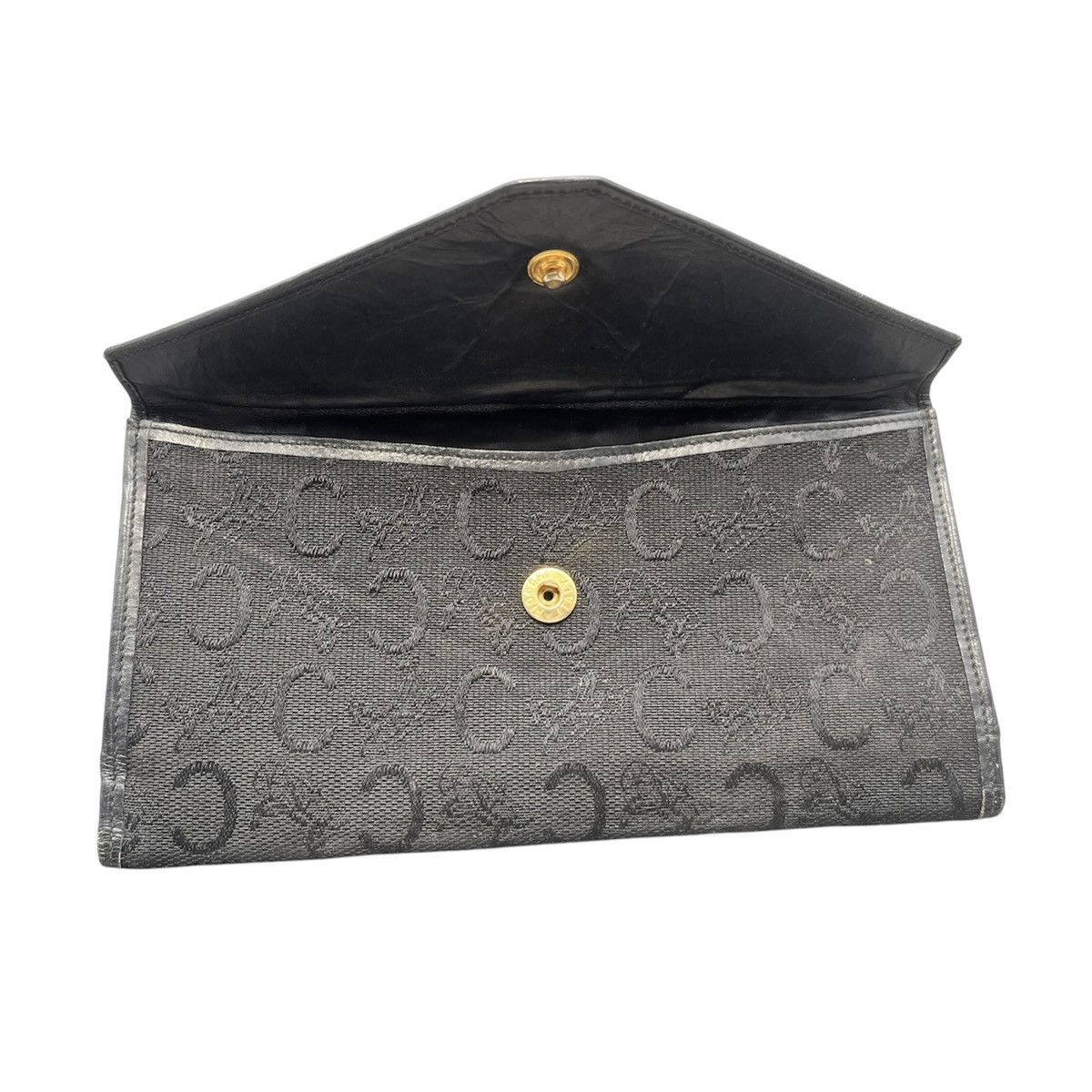 Celine Vintage Celine Paris C Macadam Canvas Long Wallet | Grailed