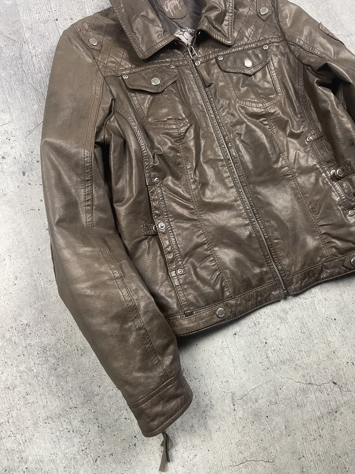 Gypsy Vintage Gipsy avant-garde leather jacket Japanese style Size XL / US 12-14 / IT 48-50 - 2 Thumbnail