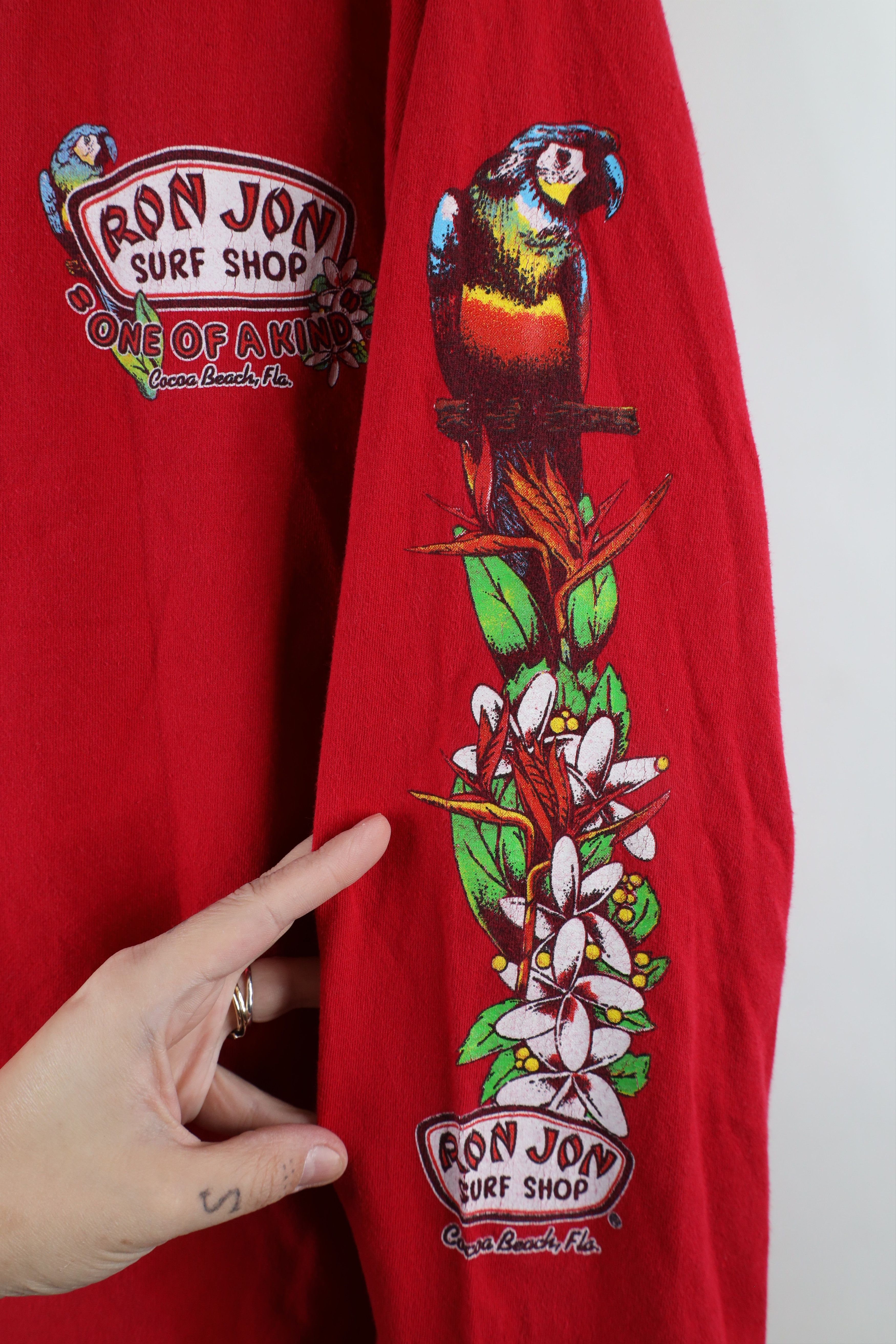 Ron Jon Surf Shop × Vintage Vintage Y2K Ron Jon Surf Shop Spell Out Long Sleeve T-Shirt Size US M / EU 48-50 / 2 - 4 Thumbnail