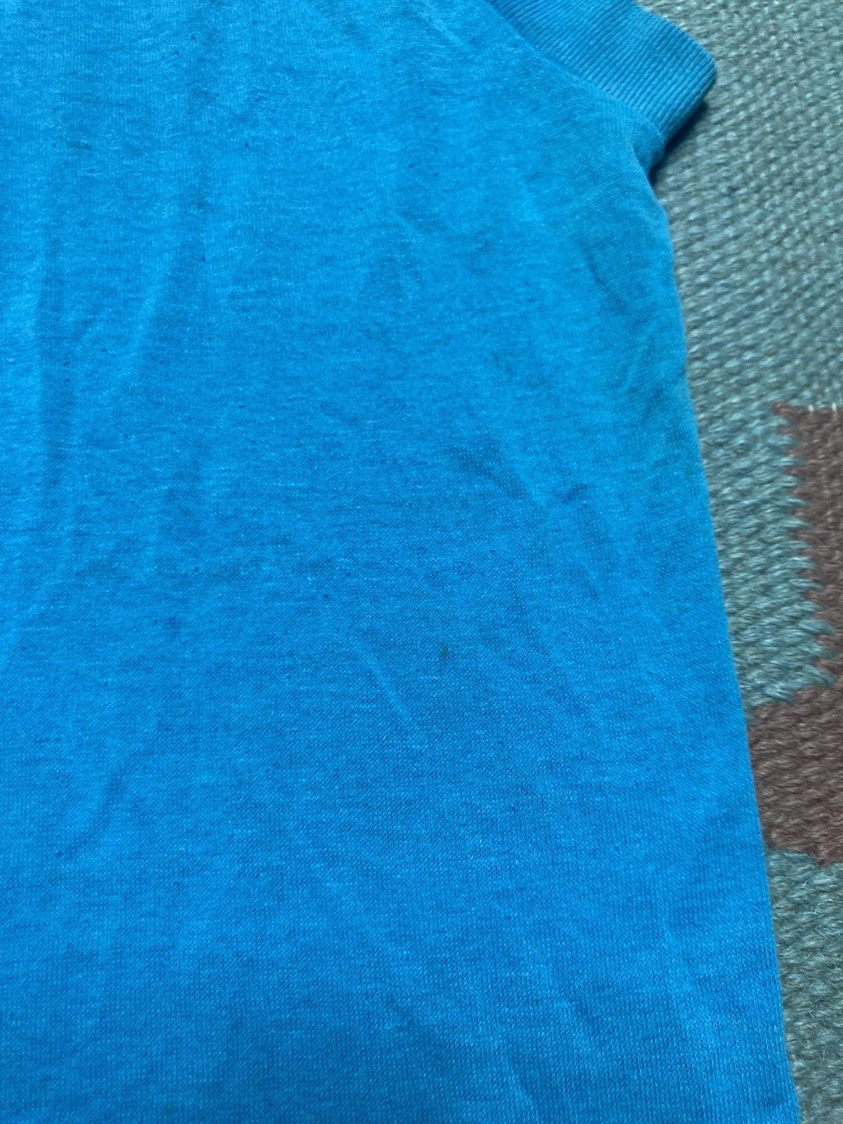 Vintage Vintage 80s pocket t shirt blank teal blue muscle soft M Size US M / EU 48-50 / 2 - 10 Thumbnail