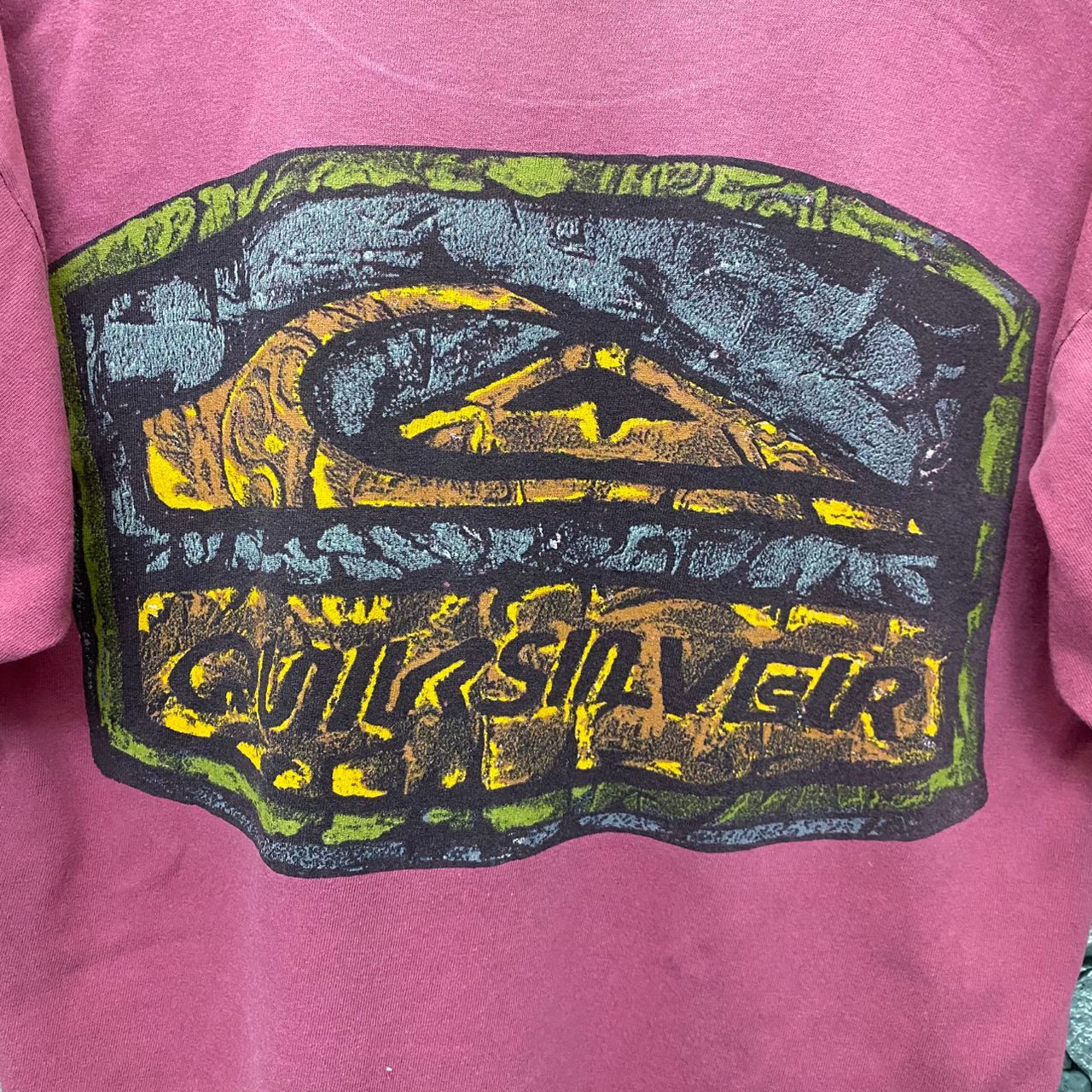 Quiksilver Vintage 90s Quicksilver Distressed Tshirt Size US M / EU 48-50 / 2 - 3 Thumbnail
