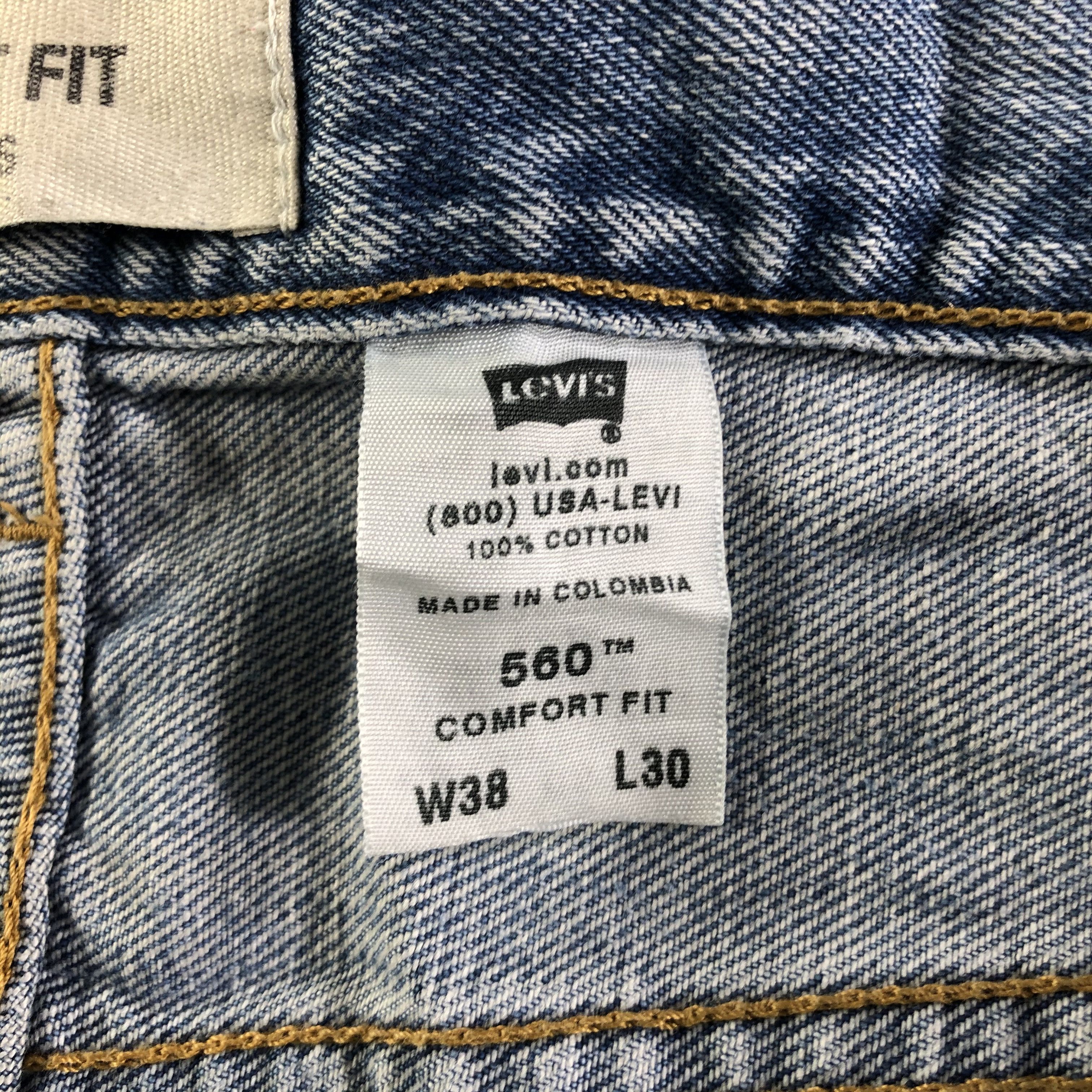 Levi's Vintage Blue Wash Levis 560 Jeans-J4393 Size US 39 - 11 Thumbnail