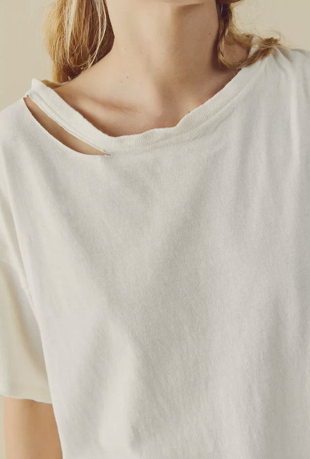 Free People Free People We the Free Dani Tee Ivory ( S ) Size US S / EU 44-46 / 1 - 3 Thumbnail