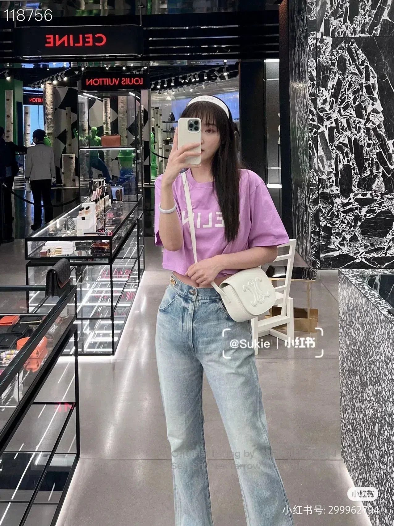 Celine Celine 2022 Purple Letter Short Sleeve T. Size S / US 4 / IT 40 - 7 Thumbnail