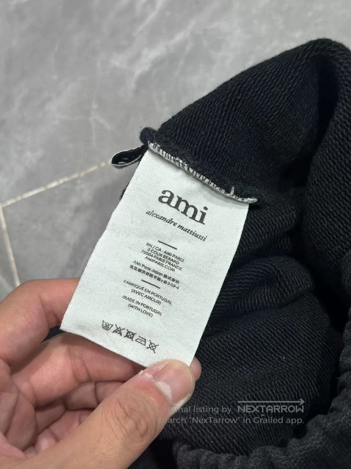 AMI AMI PARIS Black Heart Embroidered Wide Sweatpants. Size US 28 / EU 44 - 5 Thumbnail