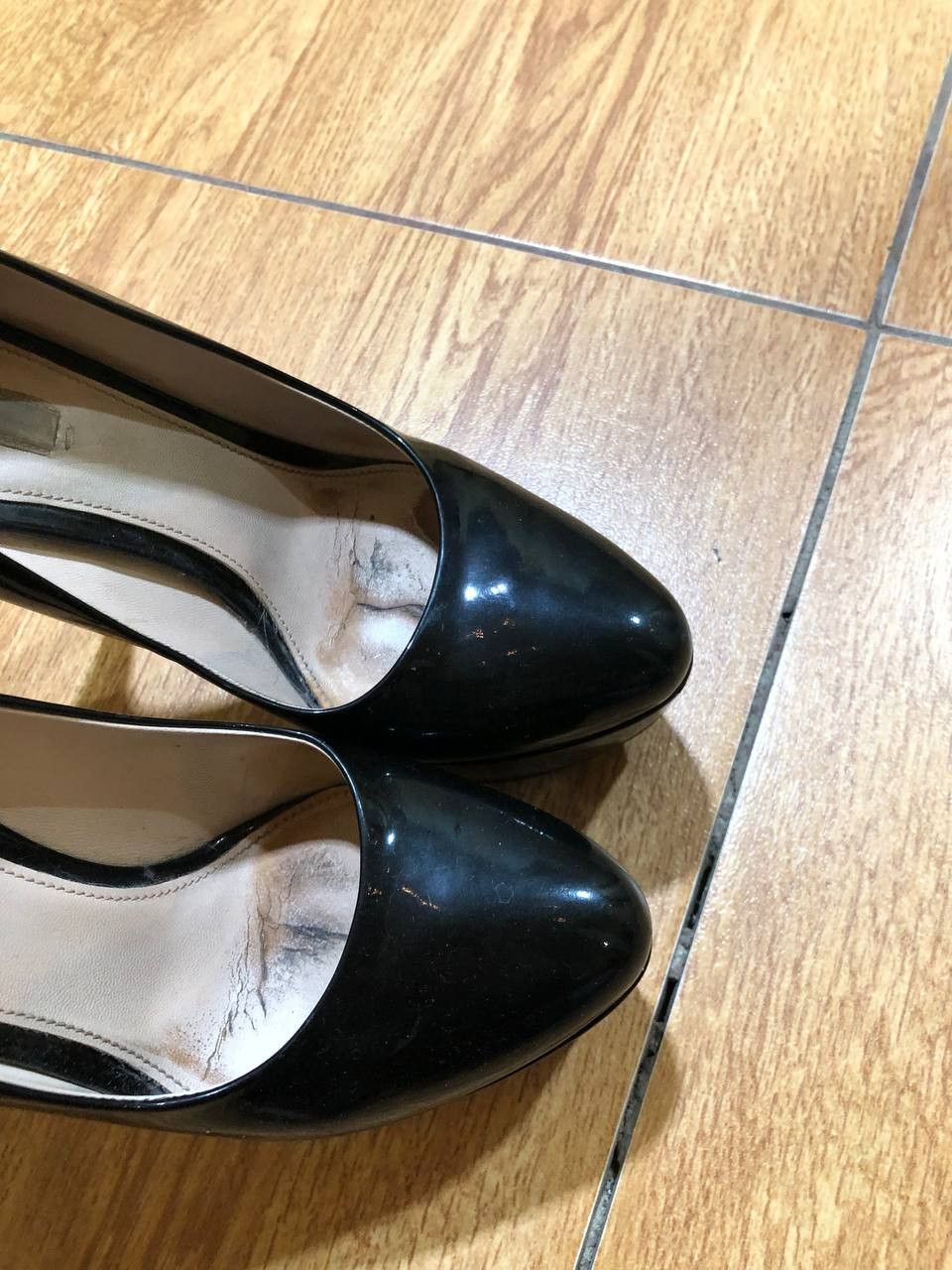 Prada Prada Black Patent Leather High Stiletto Pumps Size US 8.5 / IT 38.5 - 7 Thumbnail