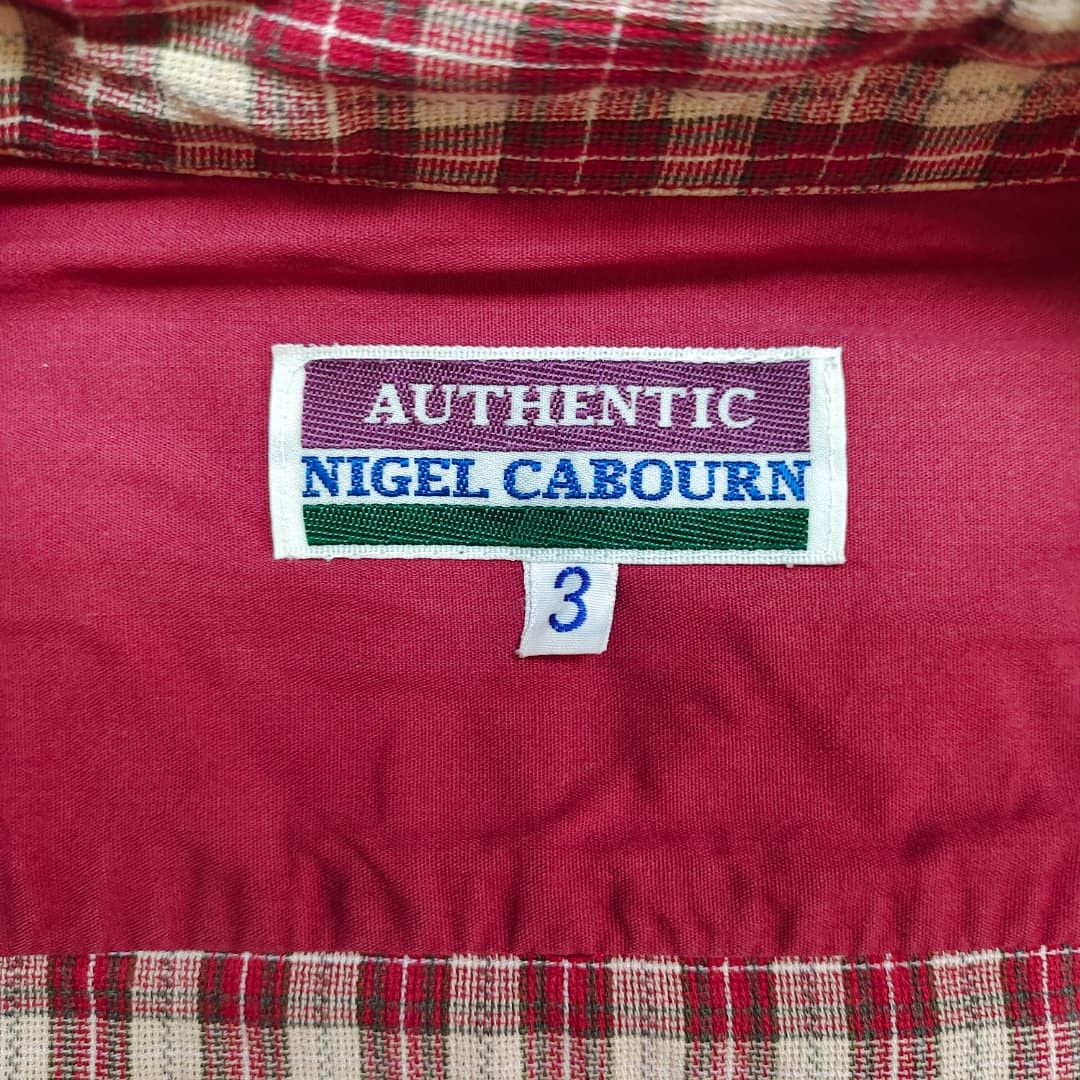 Nigel Cabourn Vintage Nigel Cabourn Authentic Red Gingham Half-Zip Smock Size US L / EU 52-54 / 3 - 11 Thumbnail