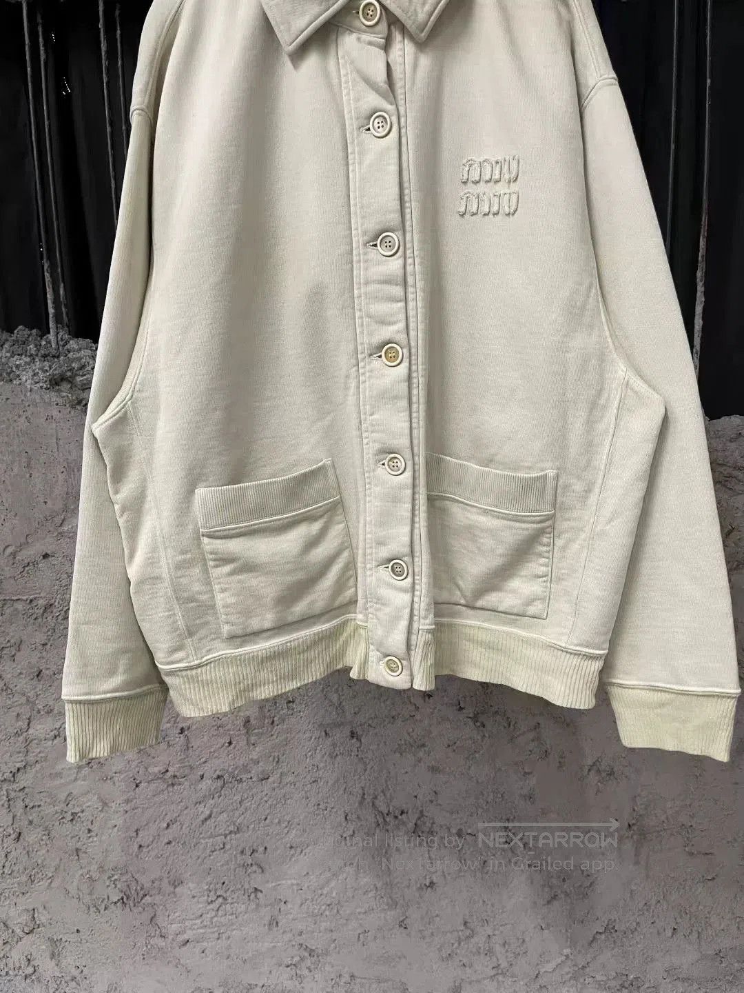 Miu Miu Miu Miu Vintage Off-White Cardigan. Size S / US 4 / IT 40 - 9 Thumbnail