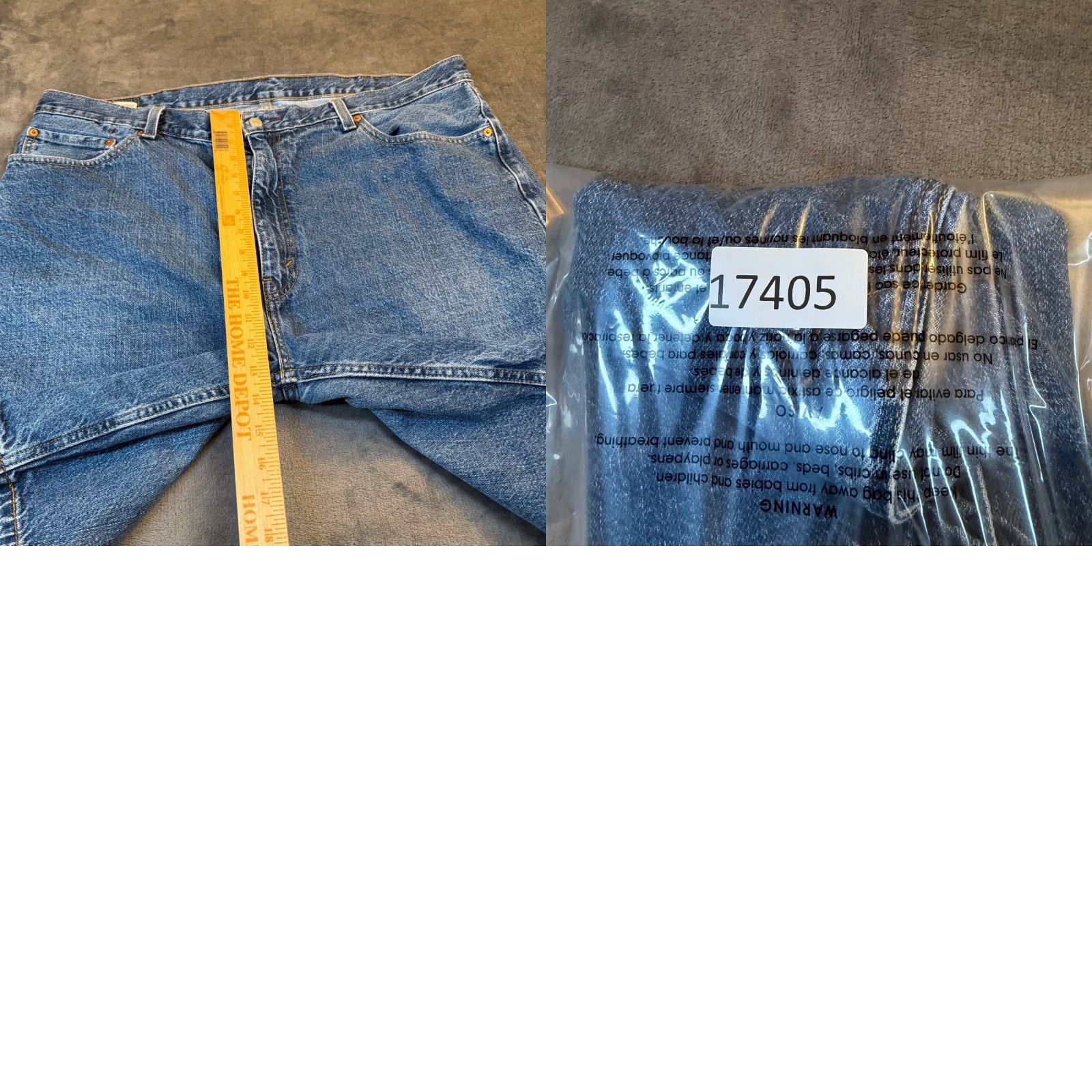 Levi's Levi's Denim Shorts 505 Relaxed Fit WaterLess Bermuda 42 Blue Medium Wash Mens Size US 42 / EU 58 - 9 Thumbnail