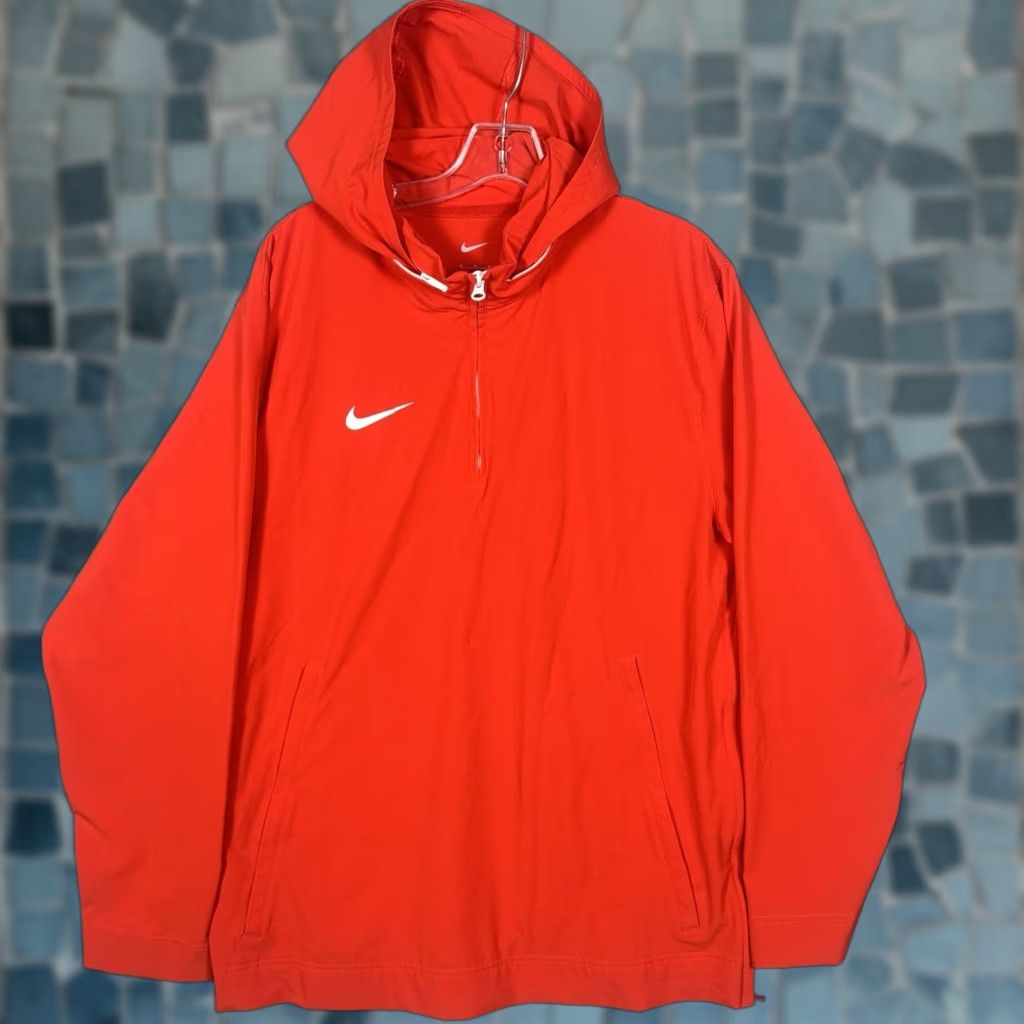 Nike Nike Coaches Sideline 1/4 Zip Hoodie Jacket Men M Red Softshell Windbreaker Size US M / EU 48-50 / 2 - 1 Thumbnail